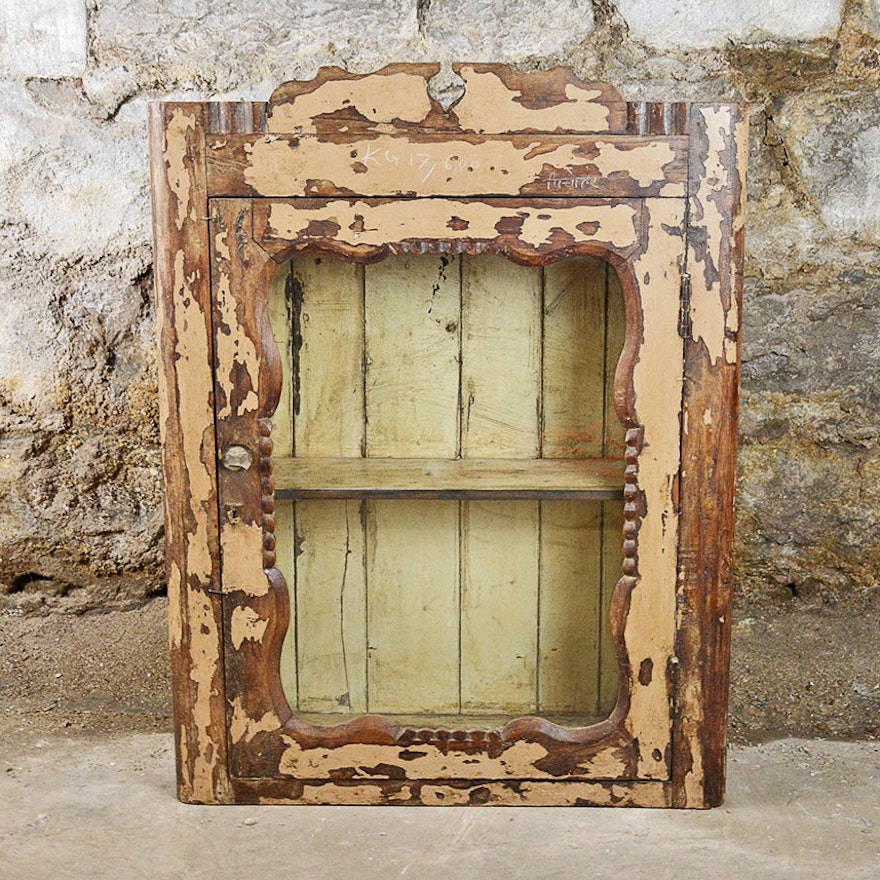 Vintage Wooden Medicine Cabinet Ebth