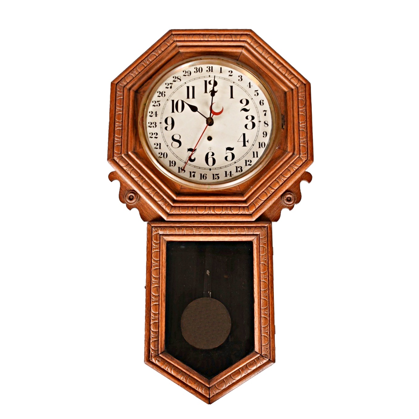 Antique Regulator Wall Clock by New Haven EBTH