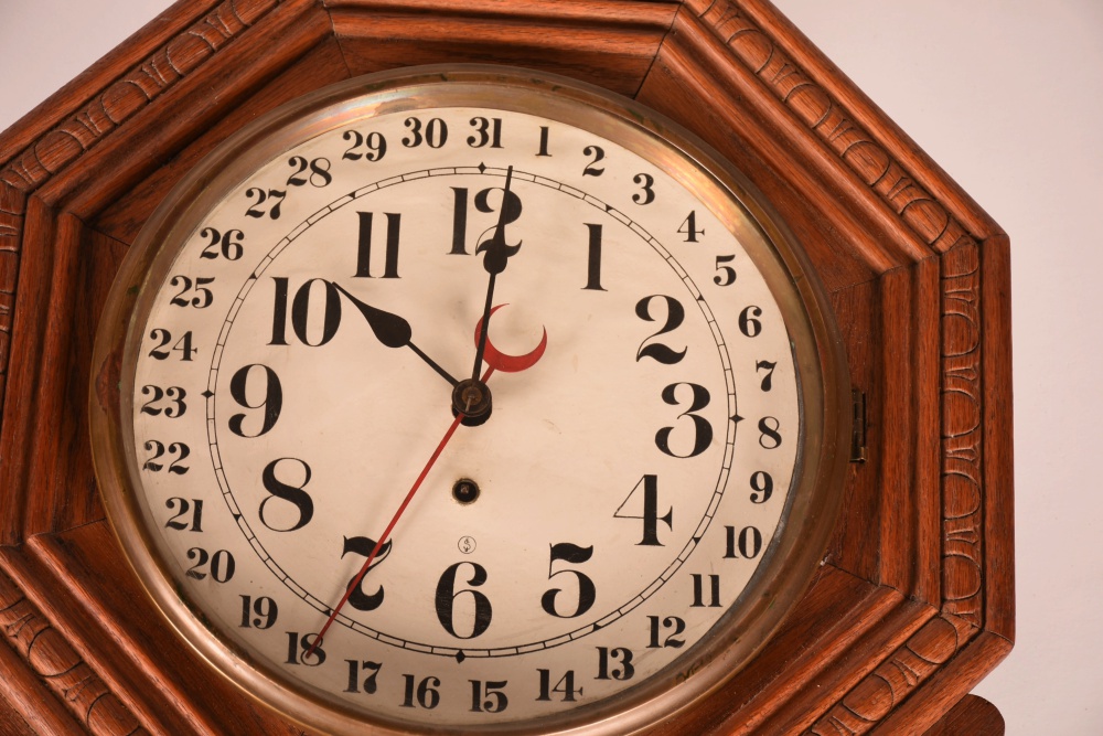 Antique Regulator Wall Clock by New Haven EBTH