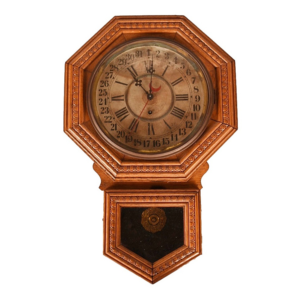Antique "Admiral" Wall Clock by William L. Gilbert Clock Company EBTH