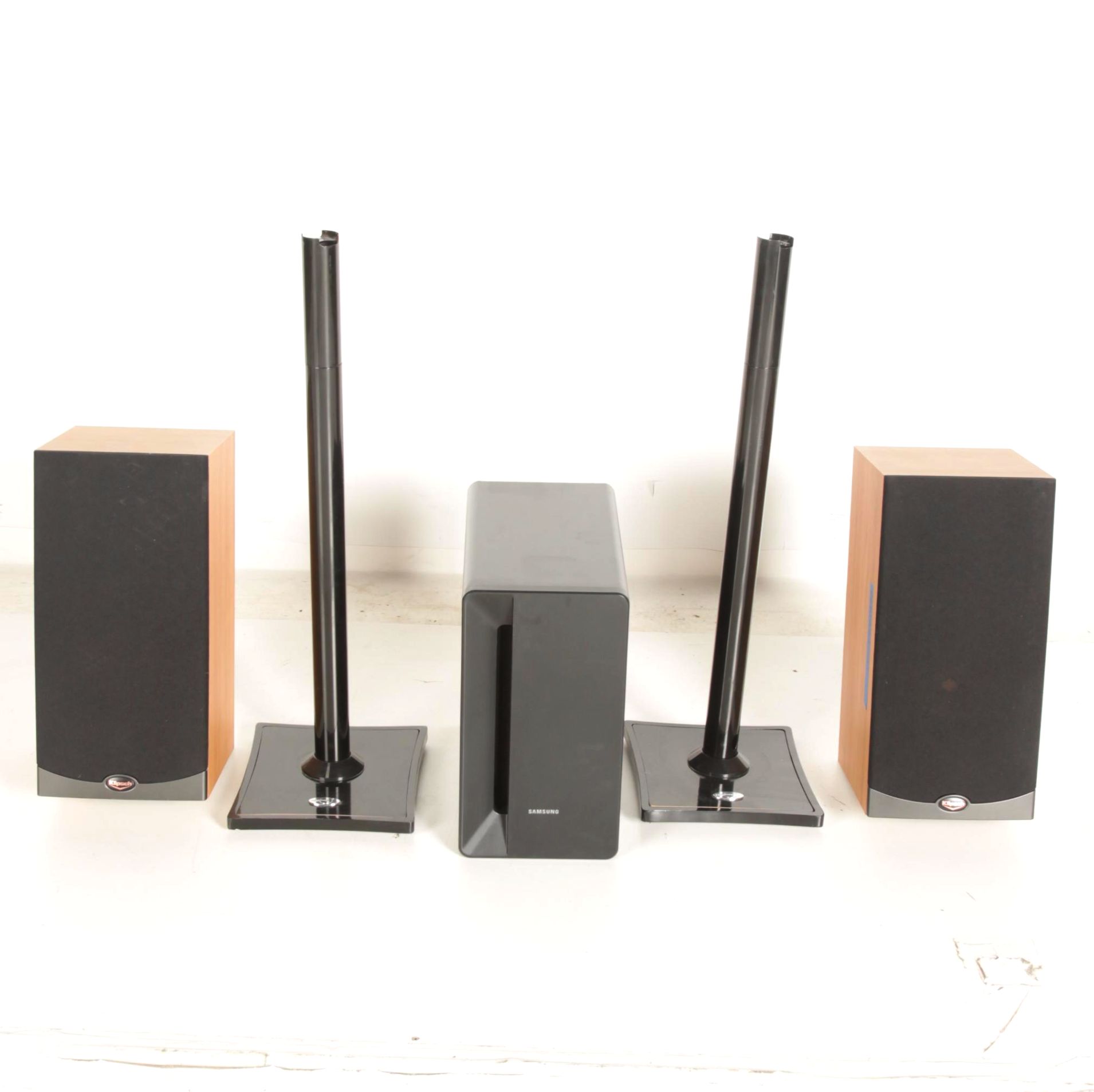 Klipsch Bookshelf Speakers And Samsung Subwoofer Ebth