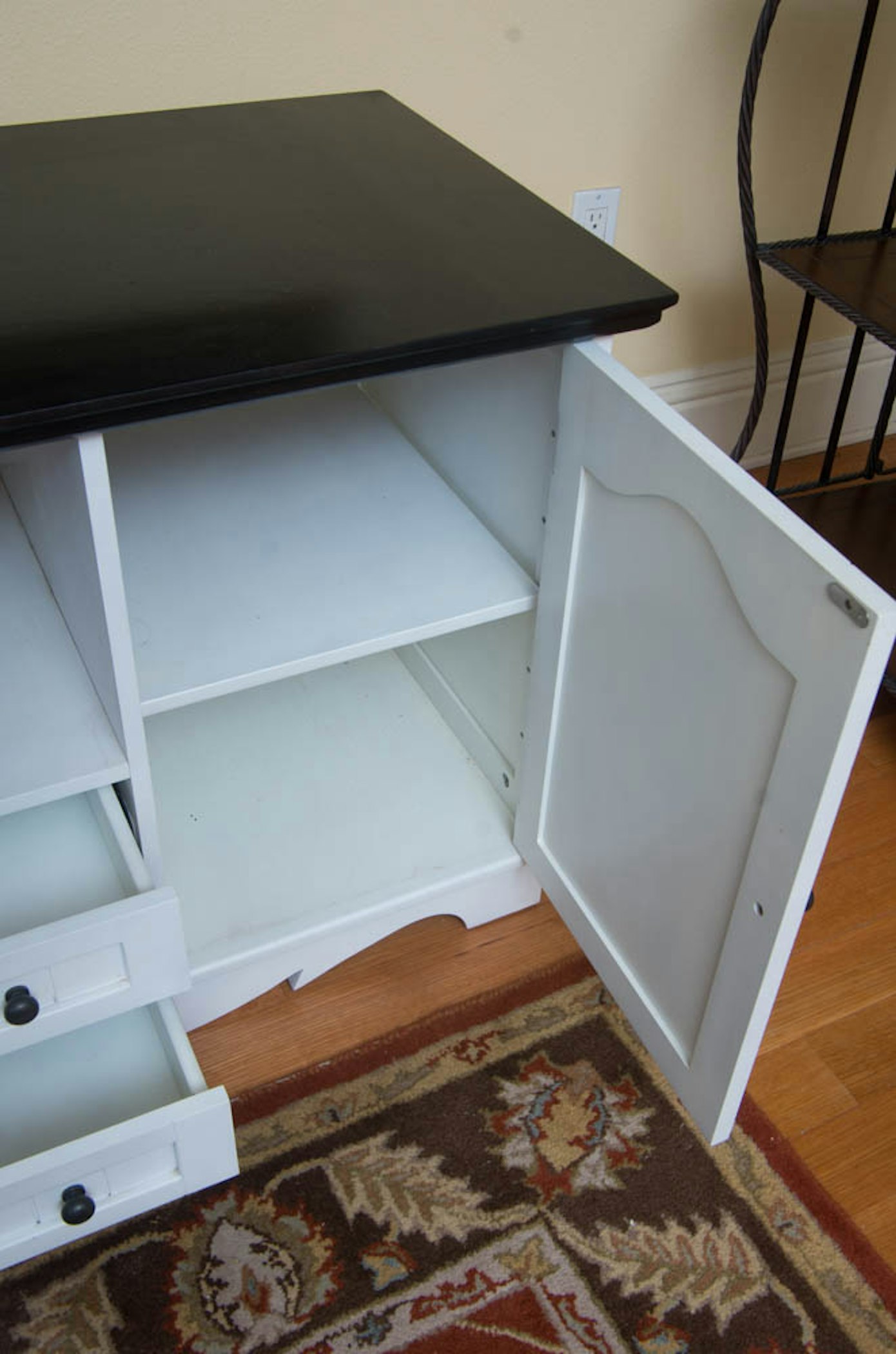 White Sideboard With Beadboard Panel Doors and Drawers : EBTH