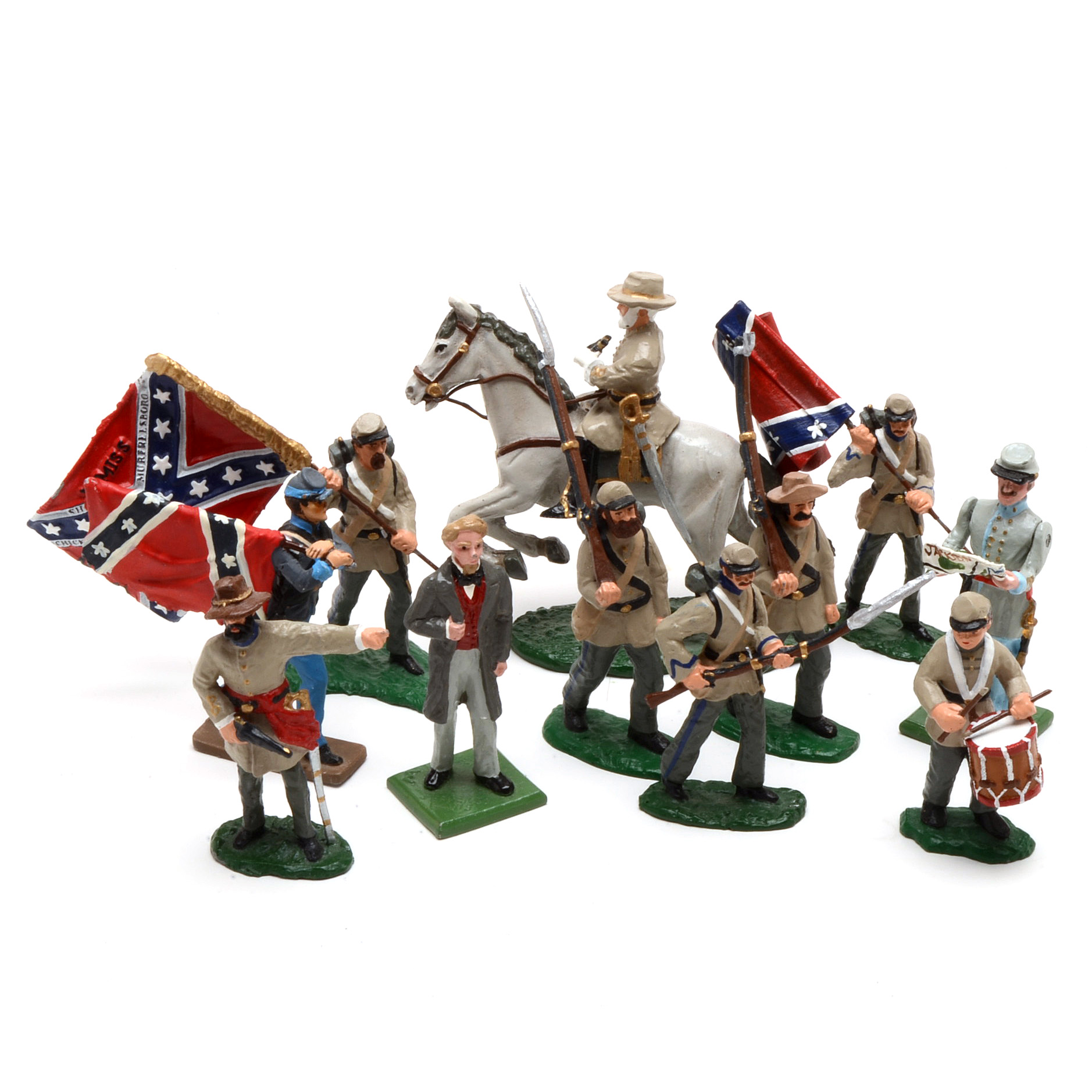 Collection of Painted Cast Metal Civil War Figures EBTH