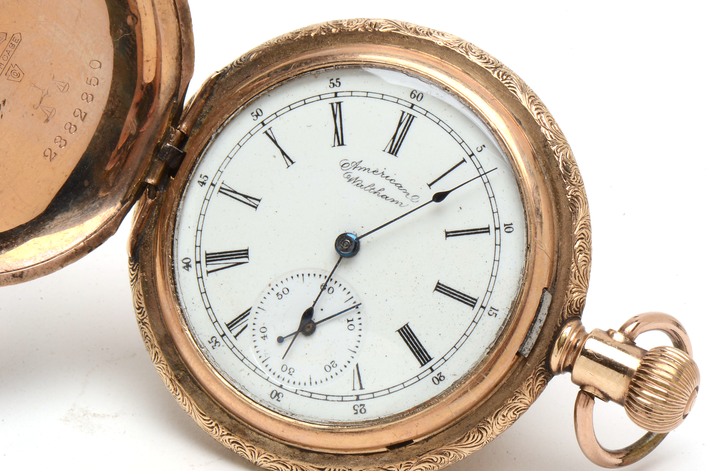 Antique American Waltham Gold Filled Full Hunter Pocket Watch EBTH