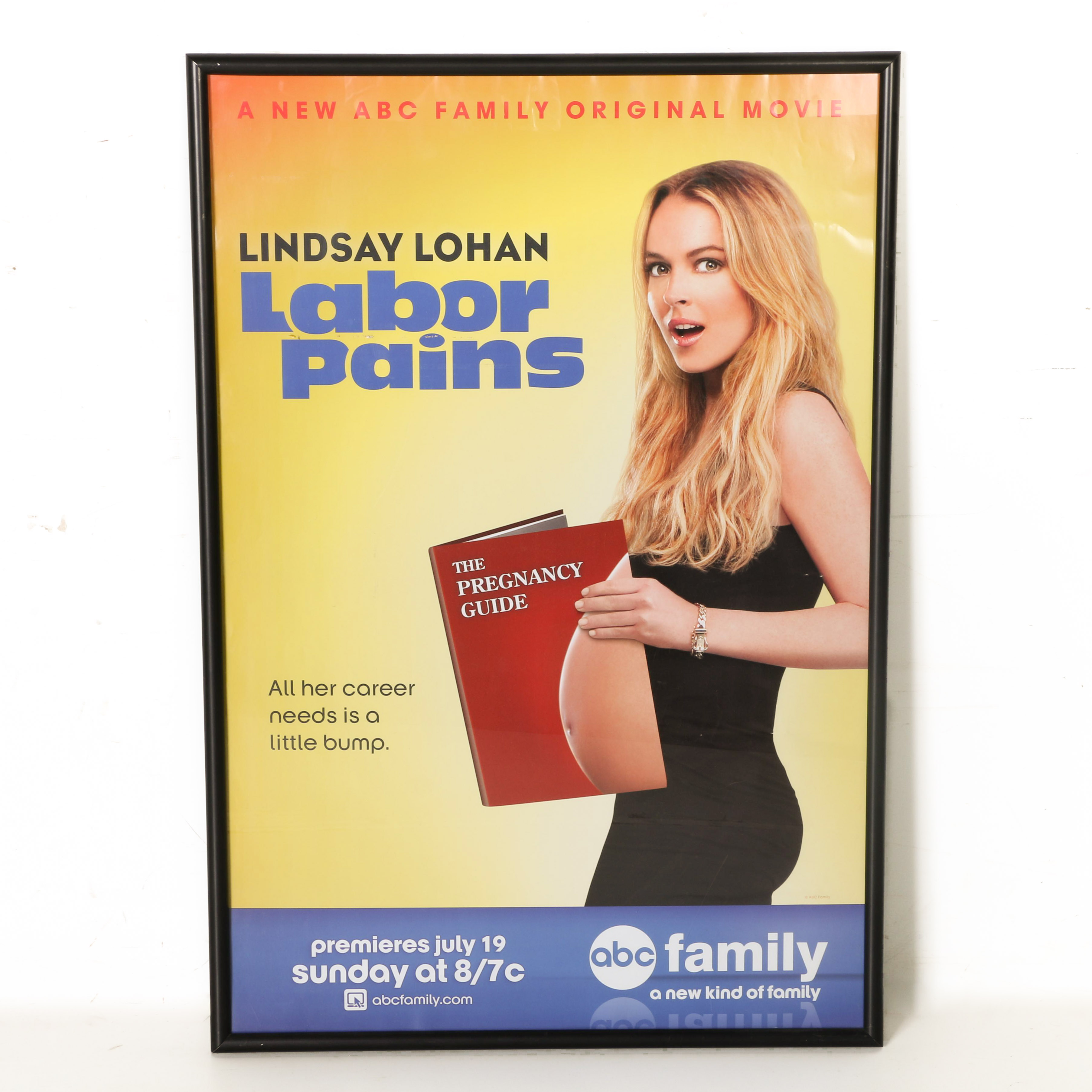 Lindsay Lohan Labor Pains Framed Movie Poster Ebth A young woman pretends to be pregnant in order to avoid being fired from her job. ebth