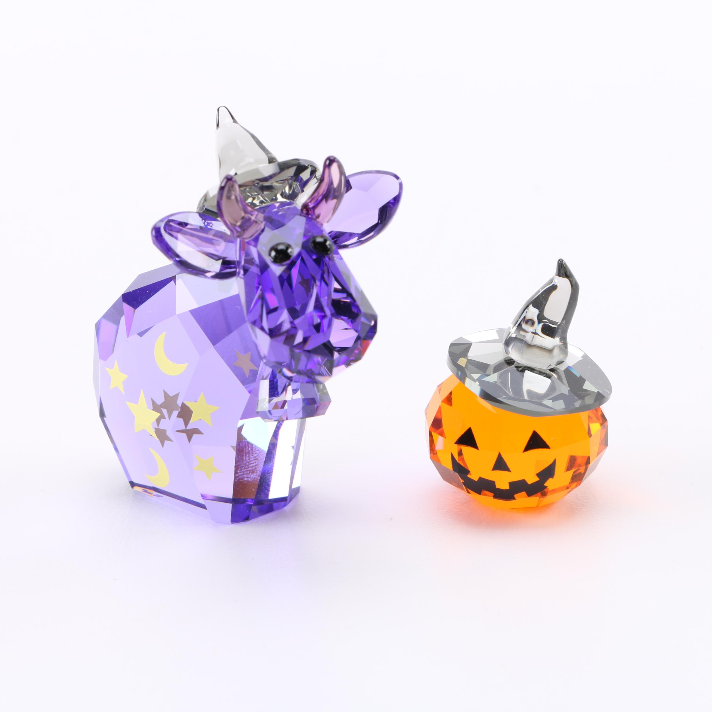 "Magic Mo" Halloween Themed Crystal Figurine Set by Swarovski EBTH