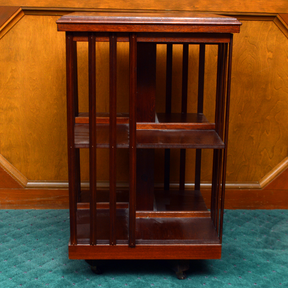 Vintage Rotating Bookcase EBTH