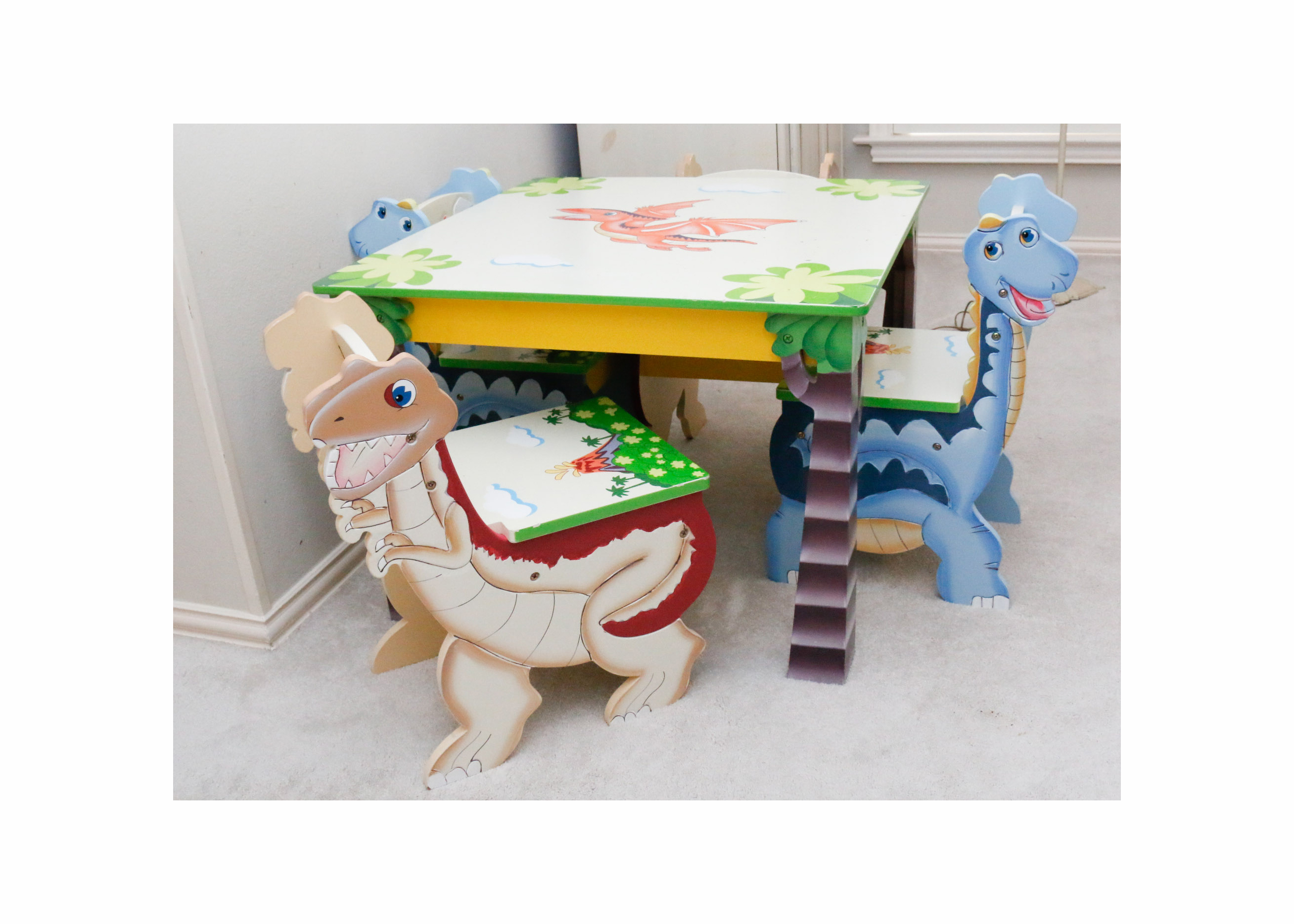 Dinosaur Table And Chair Set Table Chair Sets Home Kitchen Burgmate