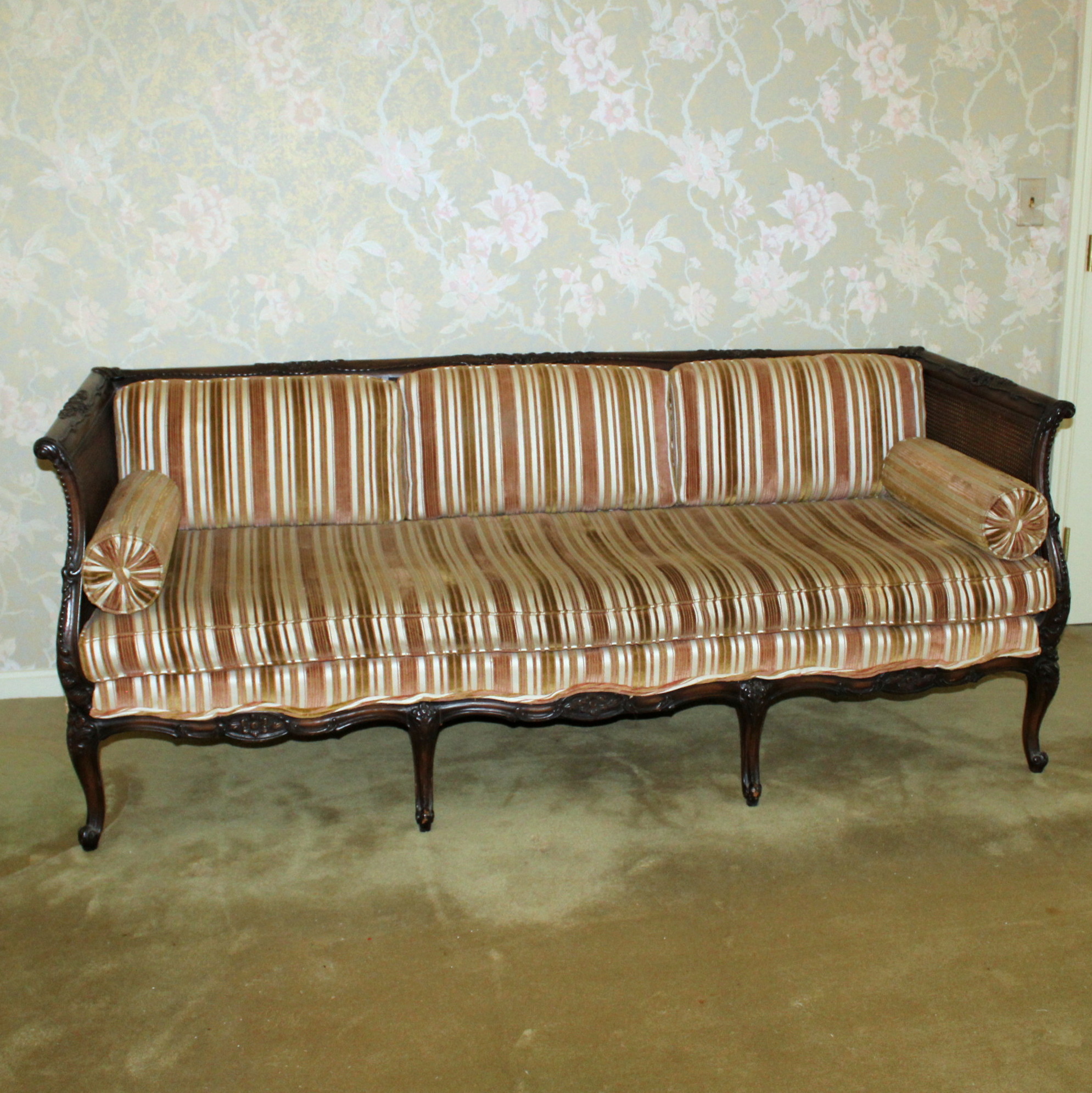 Antique Victorian CaneBack Sofa EBTH