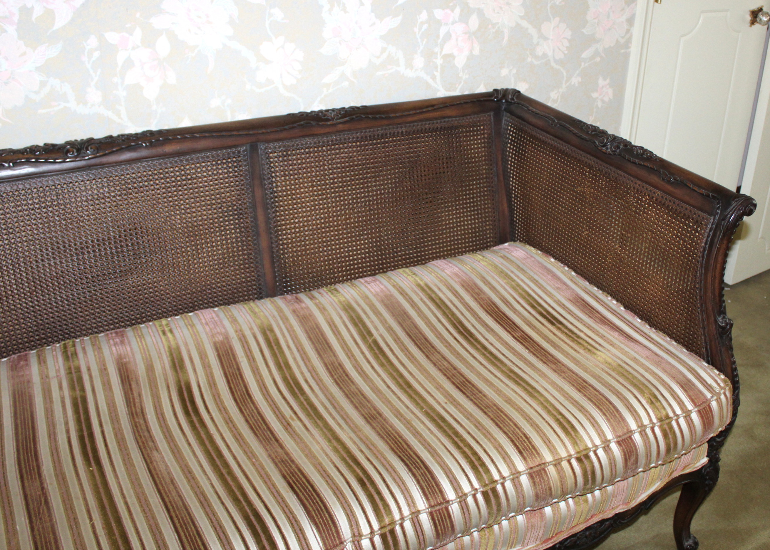 Antique Victorian CaneBack Sofa EBTH