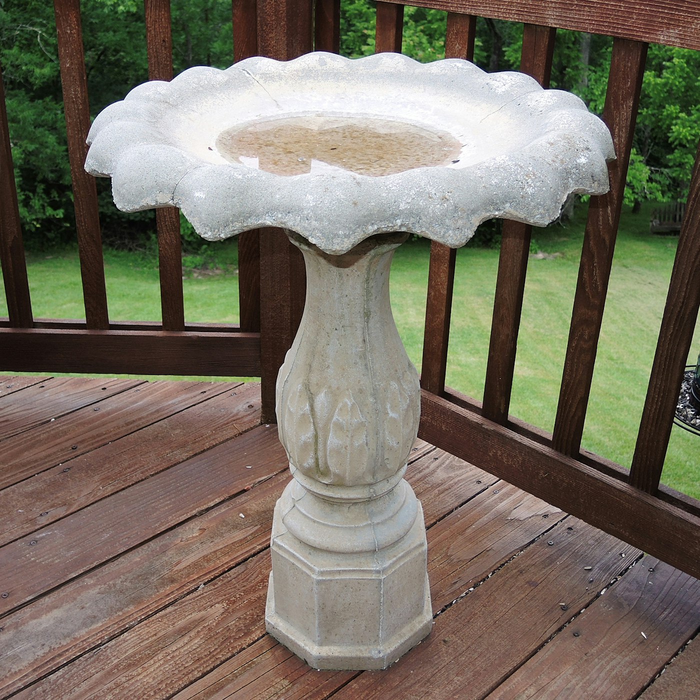 Cement Bird Bath | EBTH