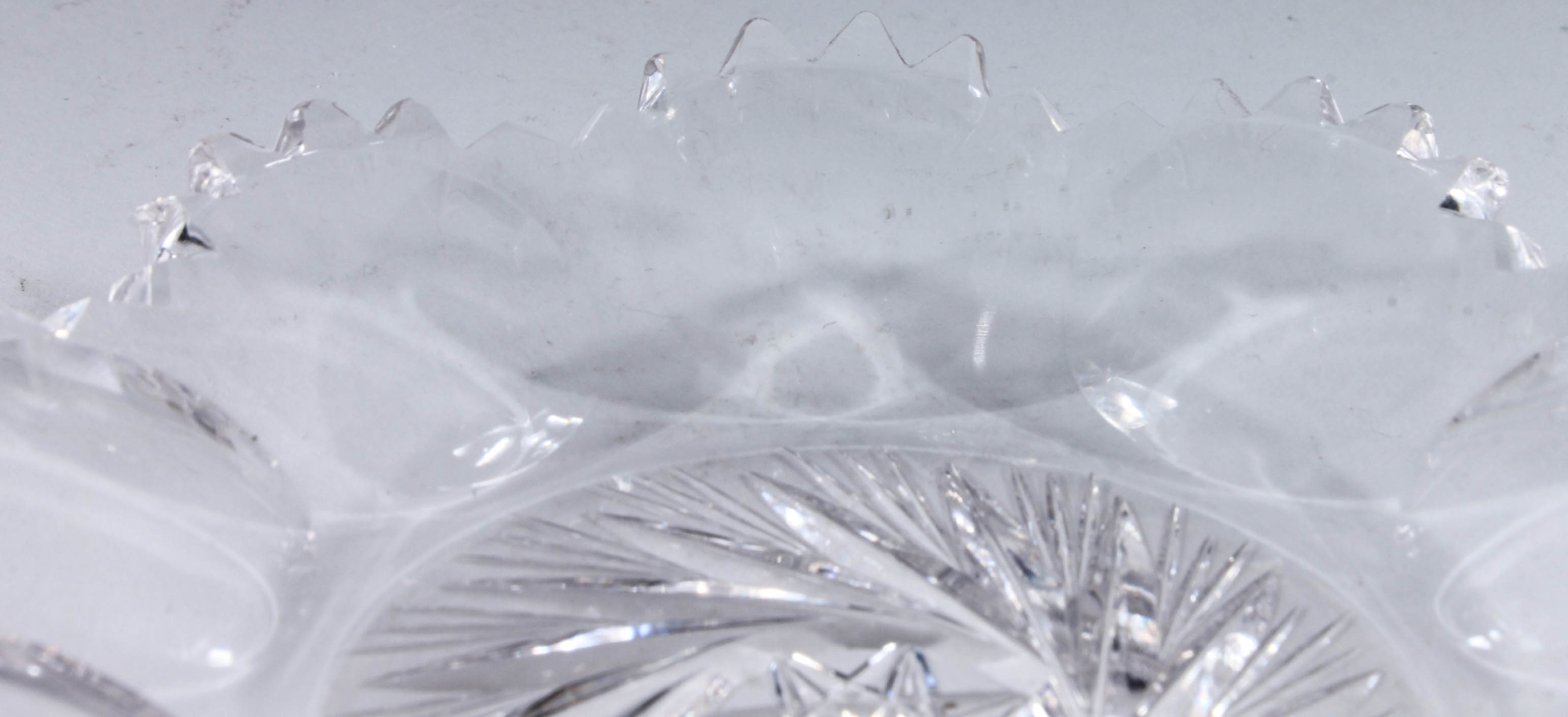 FivePiece Assortment of Small Cut Glass Pieces EBTH