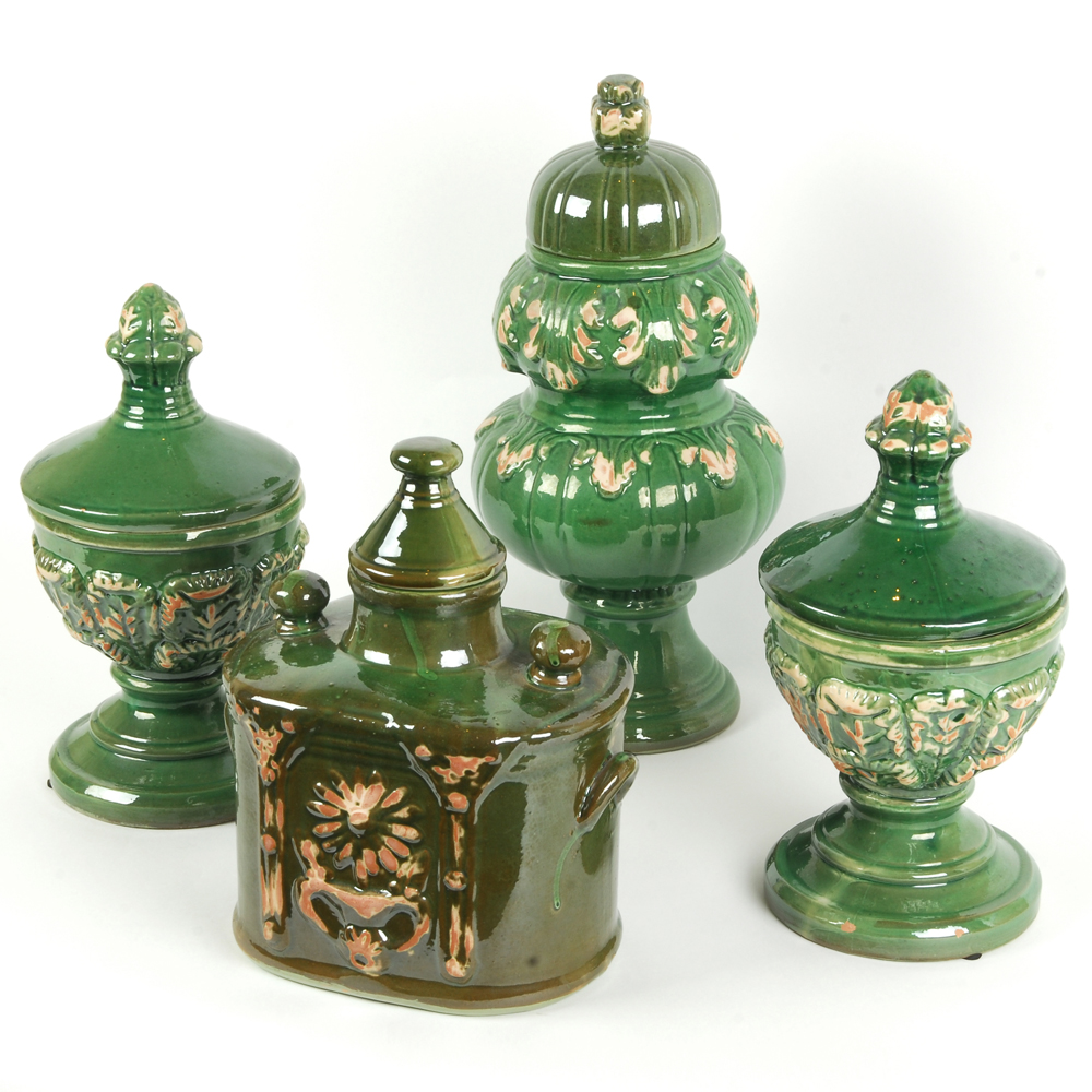 Green Decorative Earthenware Vessels EBTH