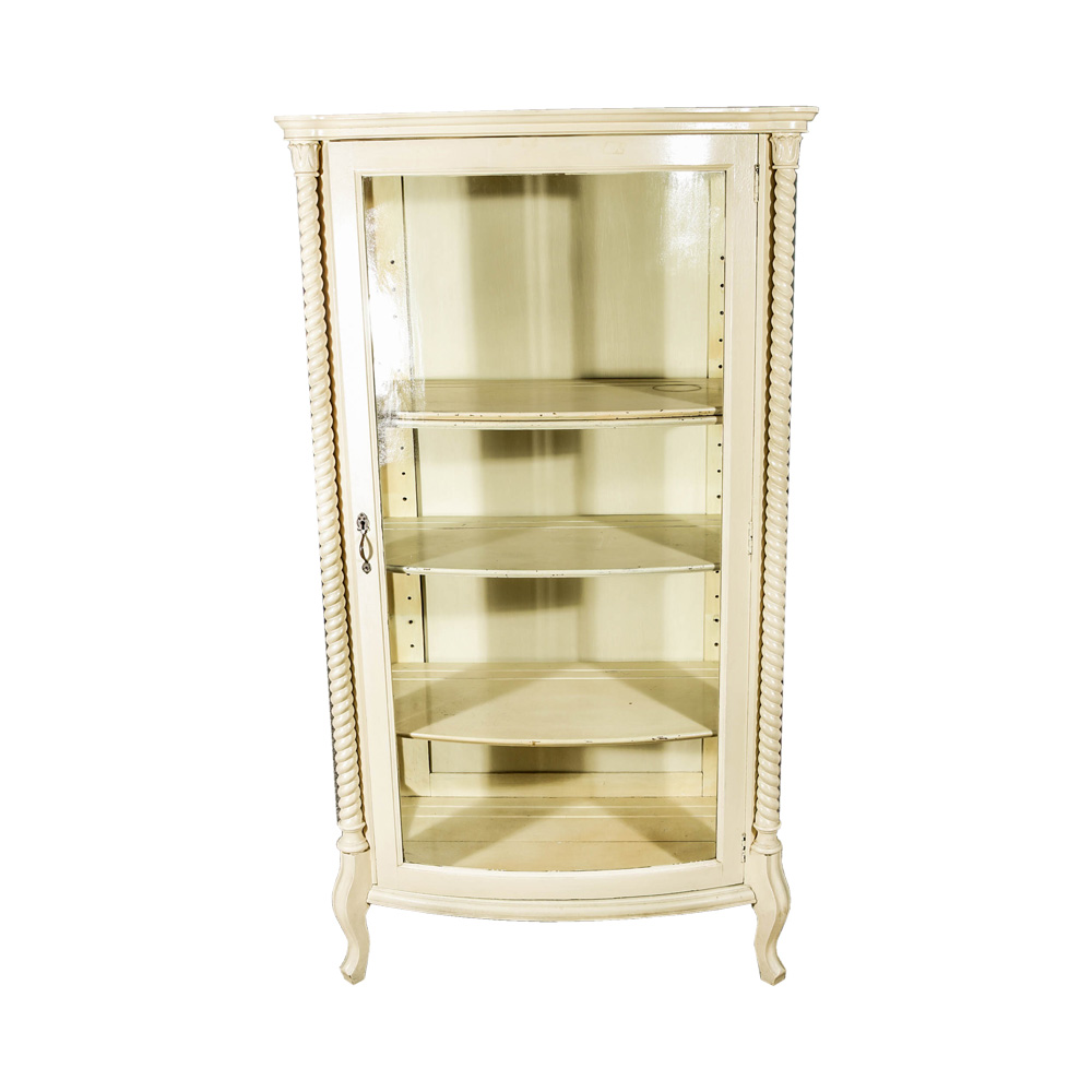 Painted Curio Cabinet Ebth