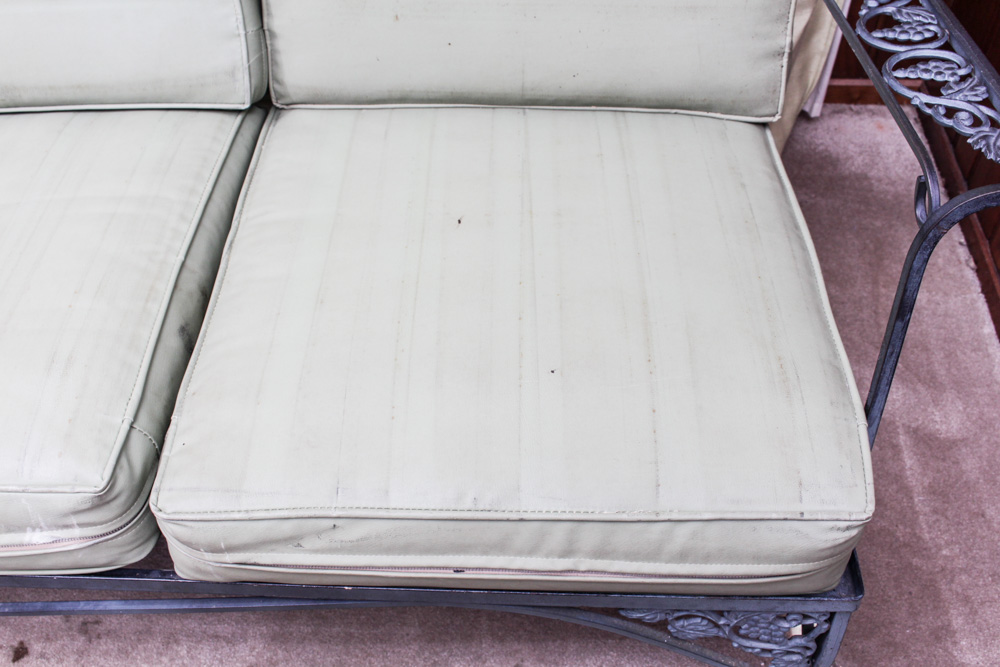 Wrought Iron Patio Sofa and Chairs | EBTH