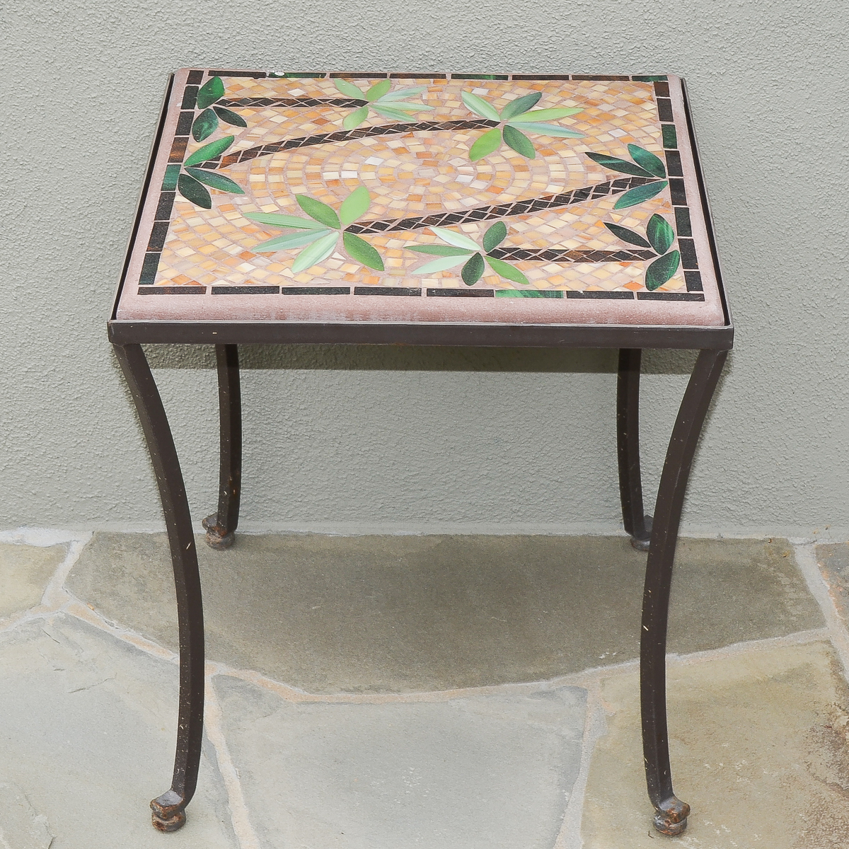 Patio Side Table With Mosaic Style Top by KNF Neille Olson EBTH