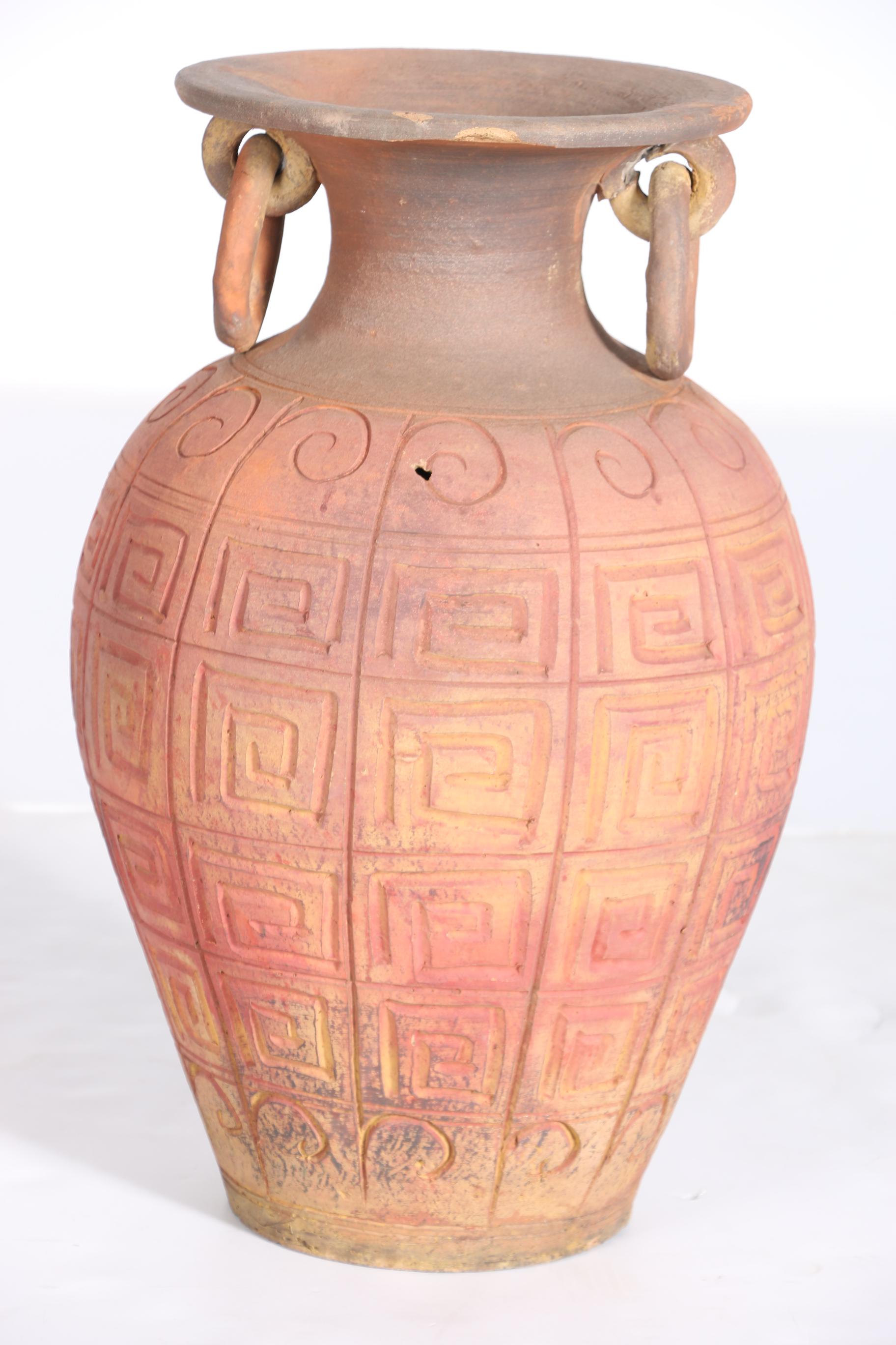 Terra Cotta Urn Pottery Vase EBTH
