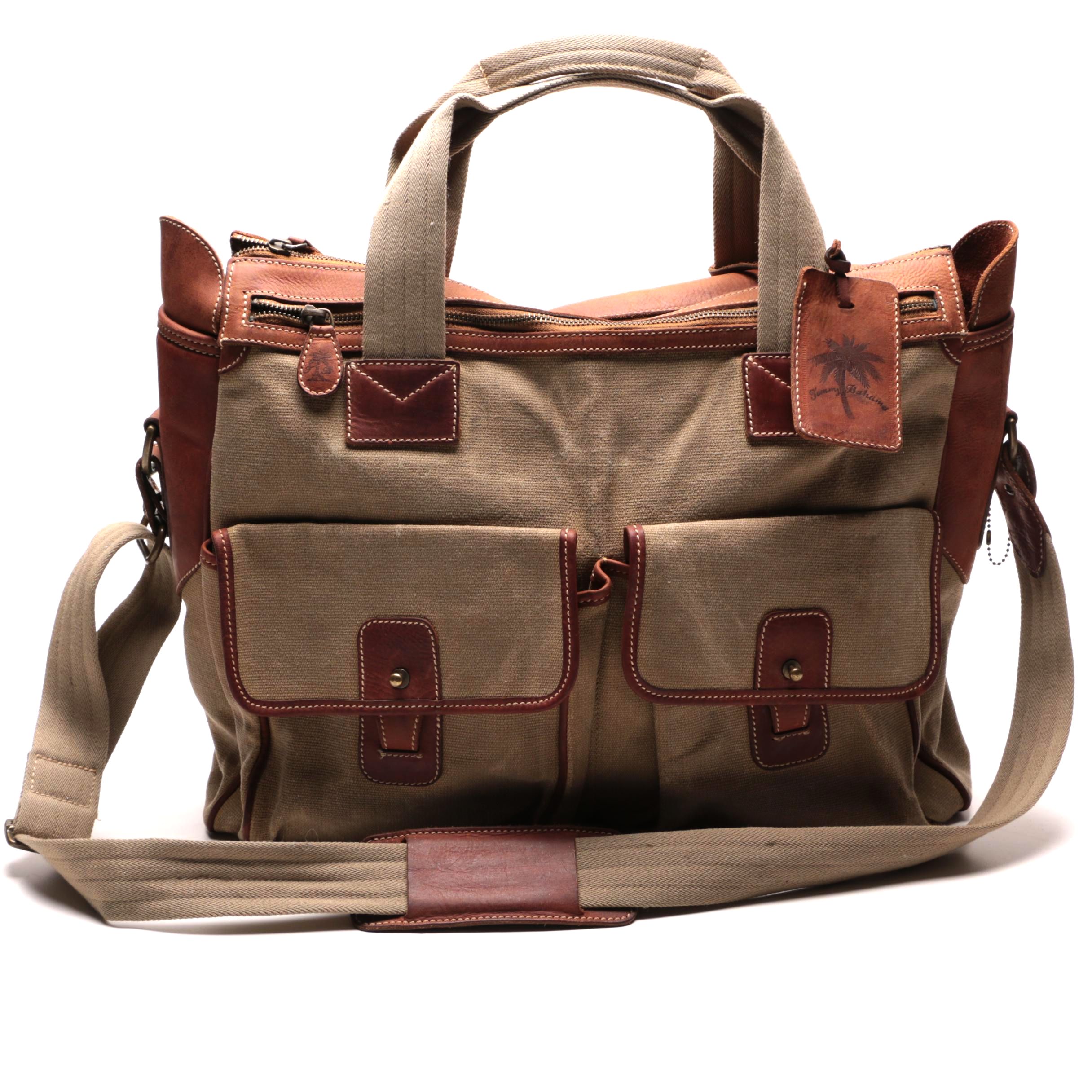 tommy bahama canvas bag