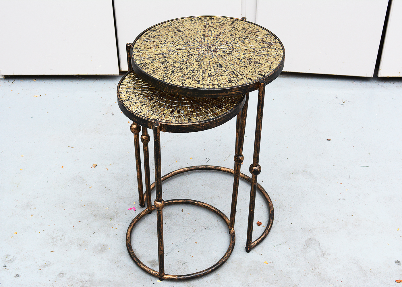 Glass Mosaic Nesting Tables EBTH