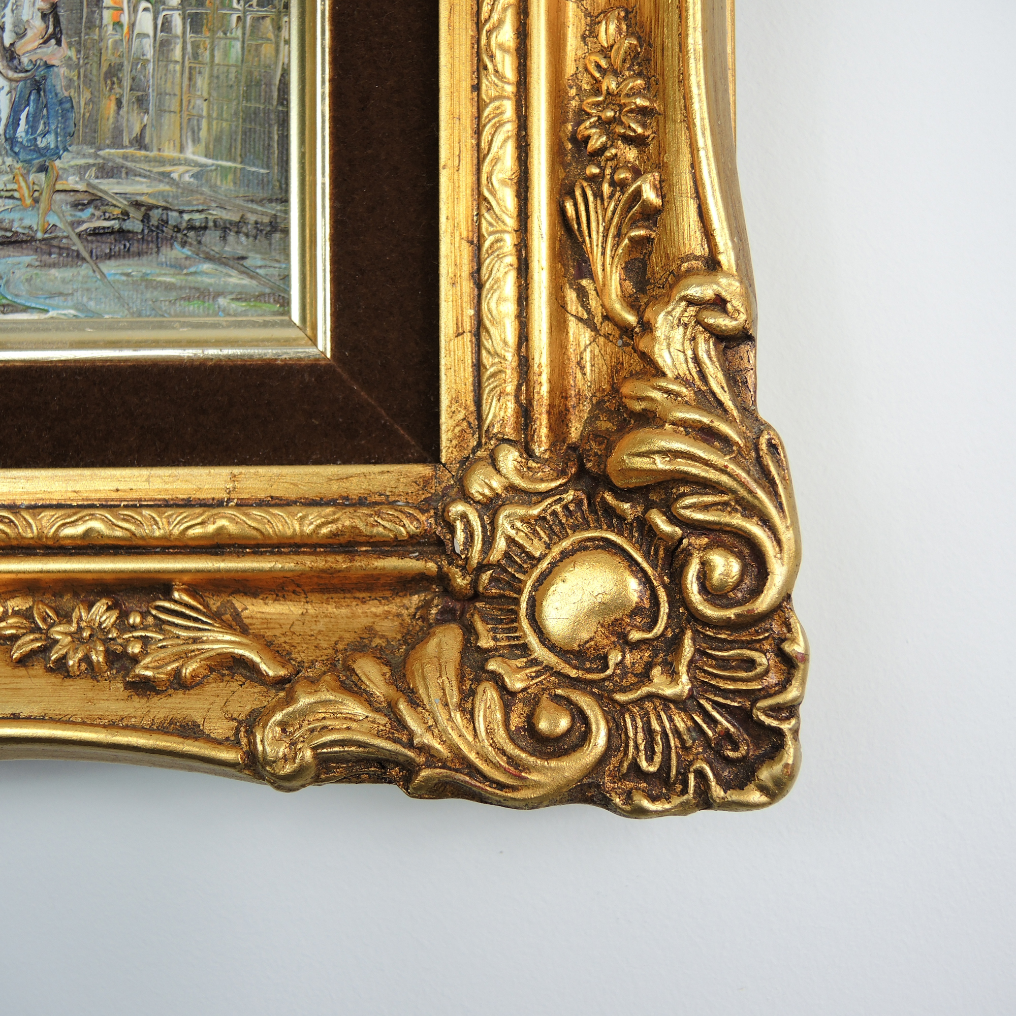 J Hinton Oil Painting of a Parisian Scene EBTH