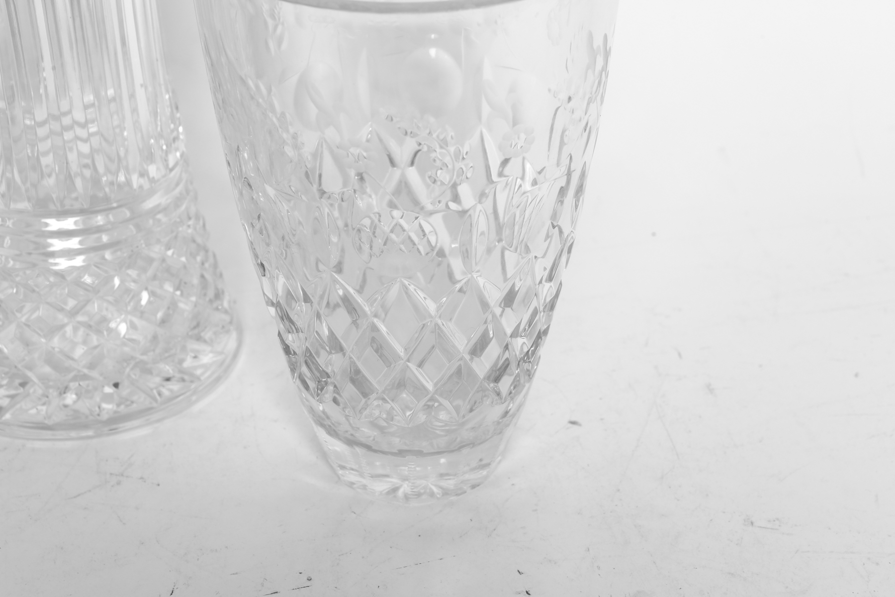 Three Crystal Vases EBTH