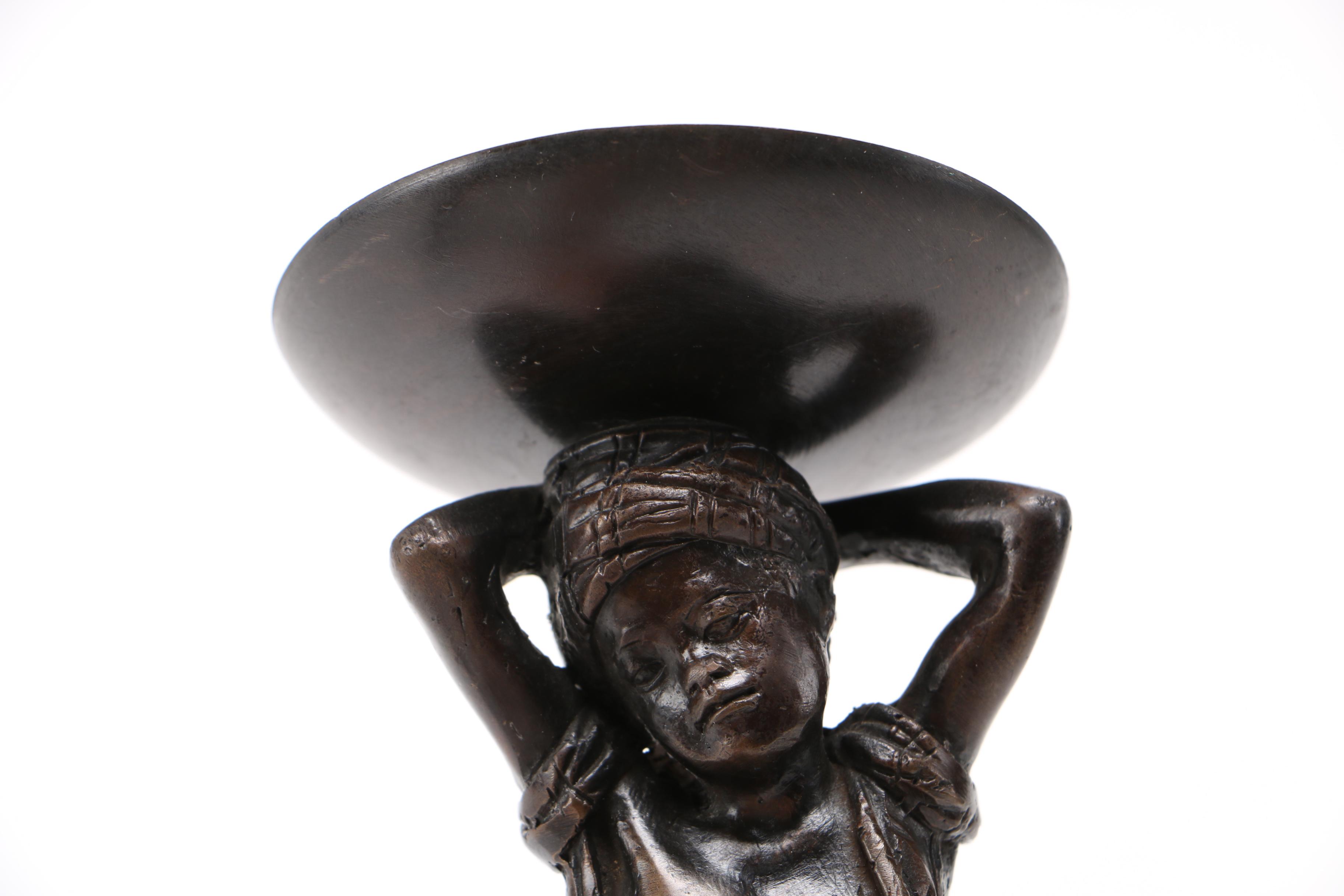 Bronze Figural Candle Holders EBTH
