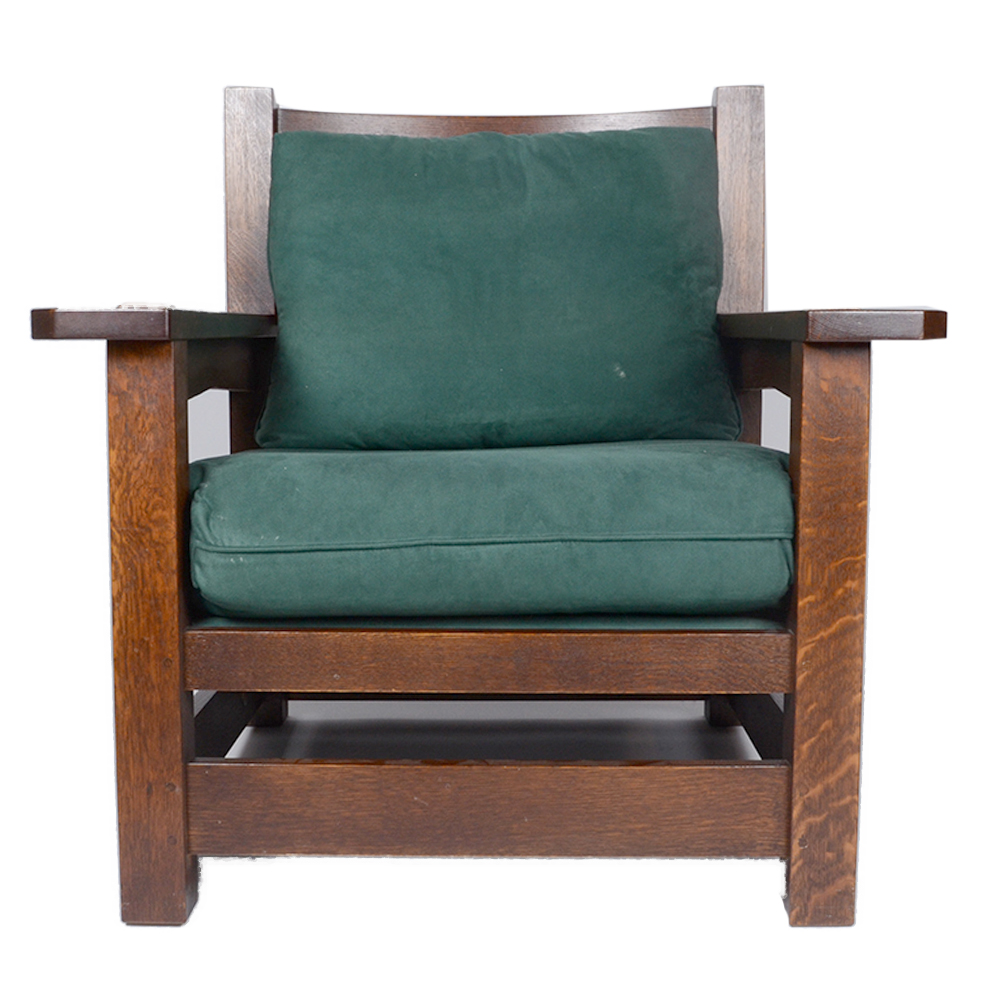 Crafstman Style "Eastwood" Chair and Ottoman from Stickley EBTH