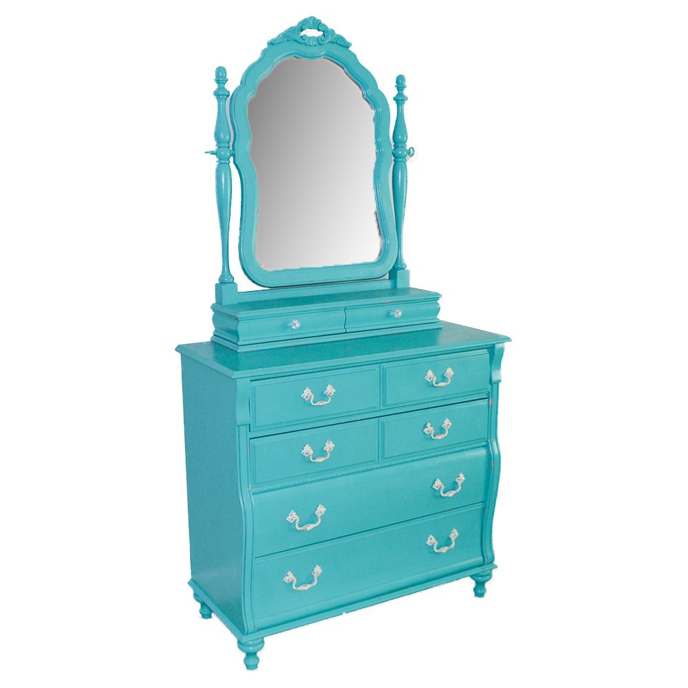 Dresser With Vanity Mirror By Stanley Furniture Ebth