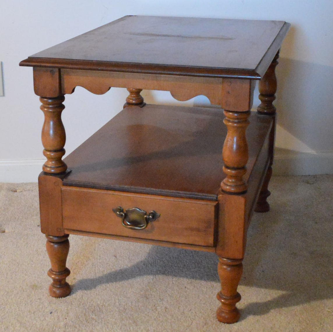 Maple Side Table From Young Republic Group By Tell City Chair Co