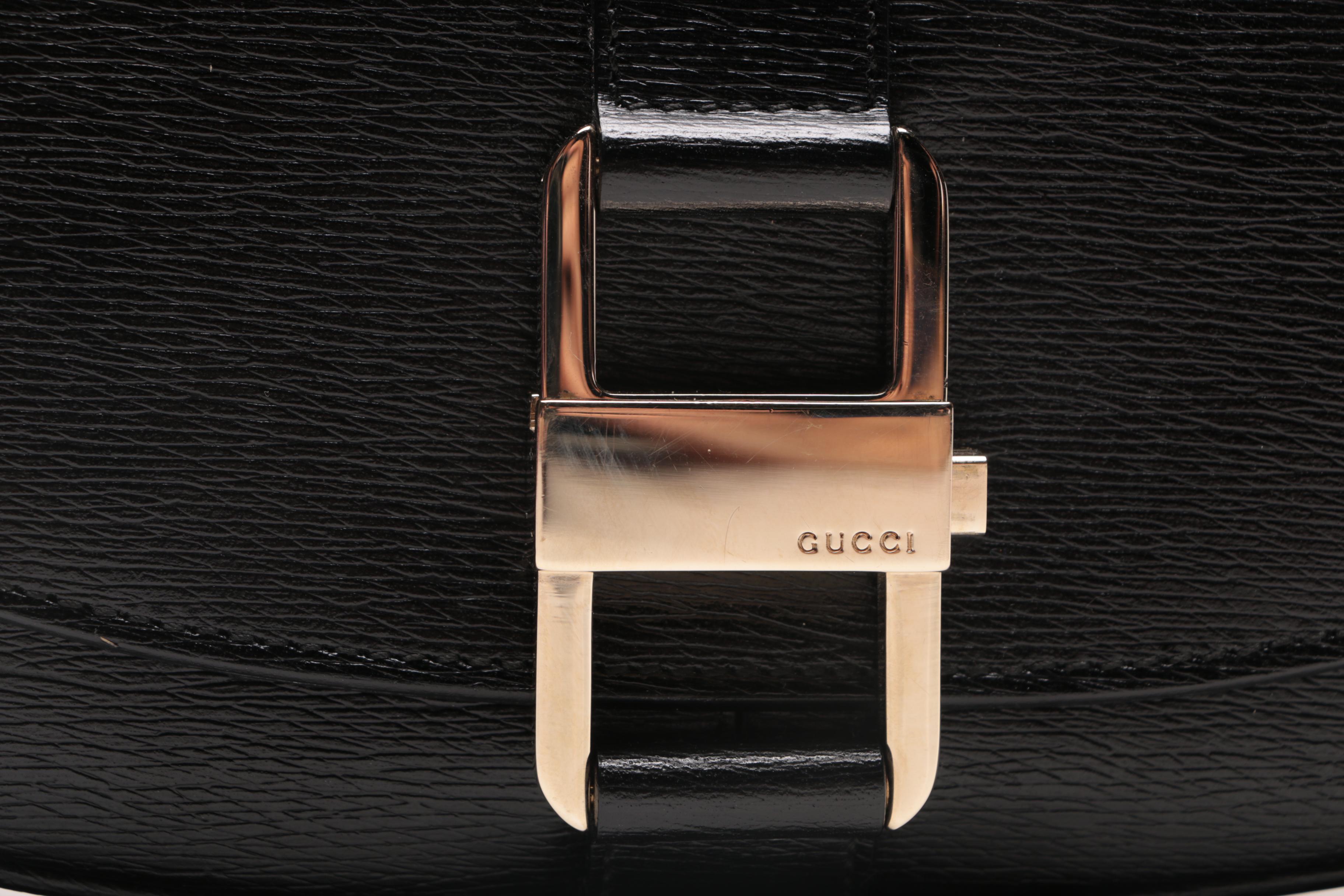 Gucci Leather Saddle Bag EBTH