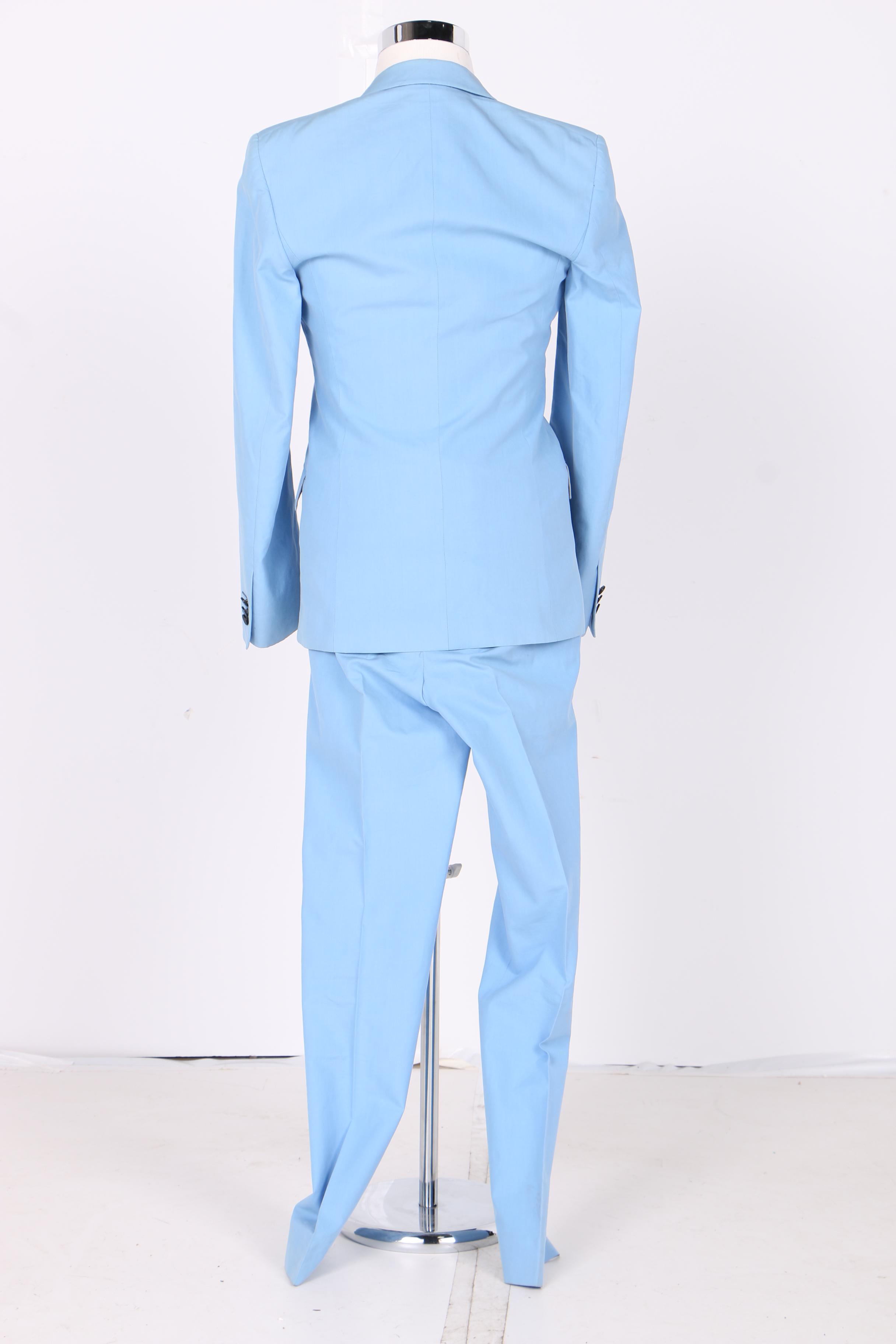 Men's Thierry Mugler Powder Blue Suit Set EBTH