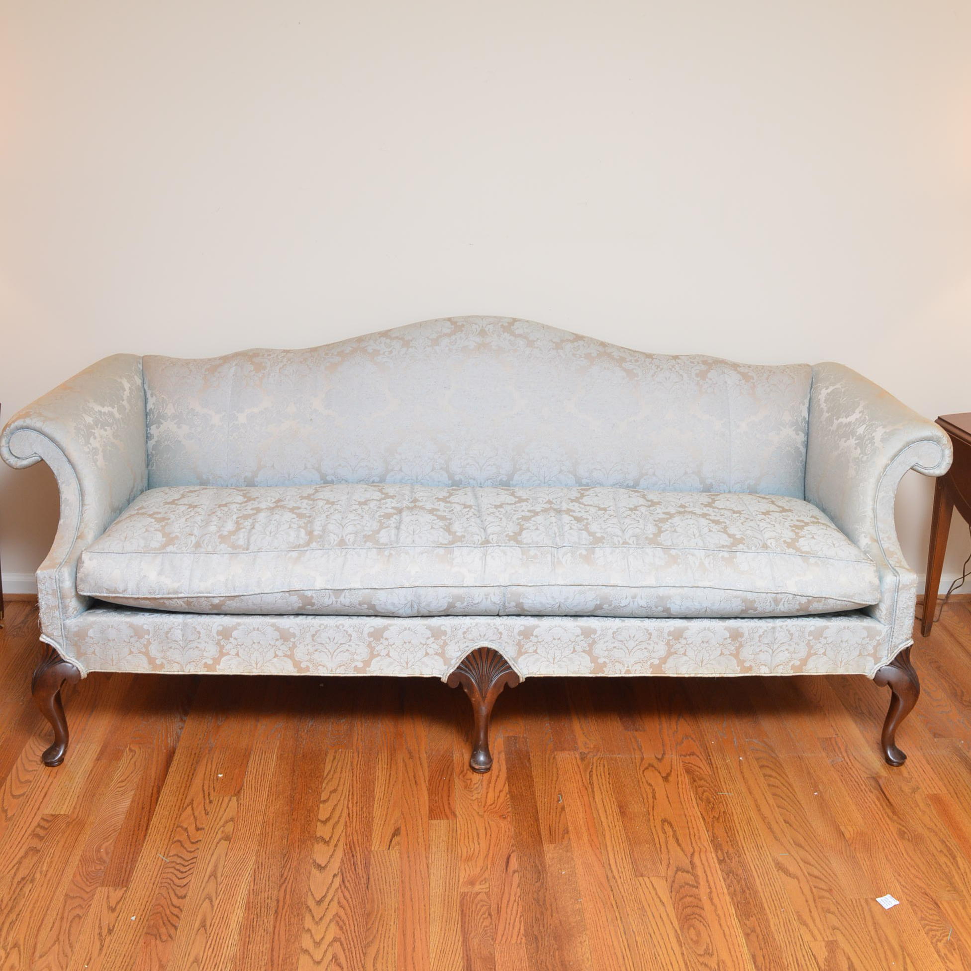 Queen Anne Style Sofa From Hickory Chair Co Ebth