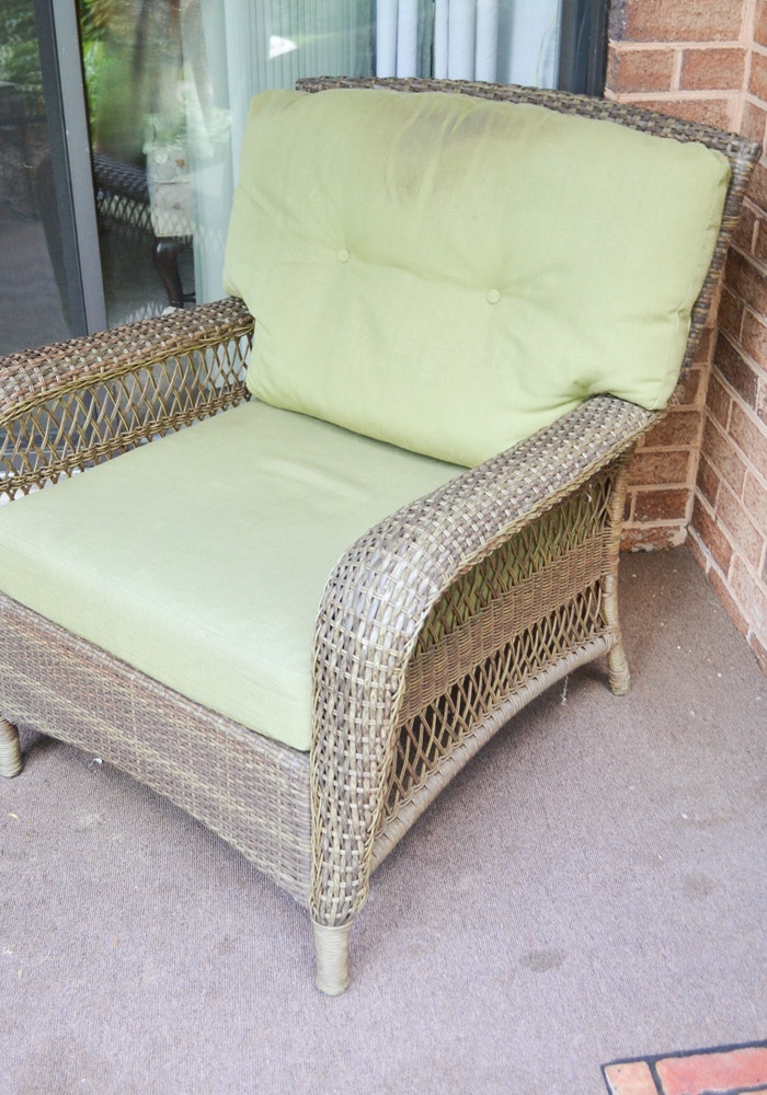 Martha Stewart Living Wicker Patio Armchairs And Metal ... Martha Stewart Living Wicker Patio Armchairs And Metal ... on Martha Stewart Wicker id=28428