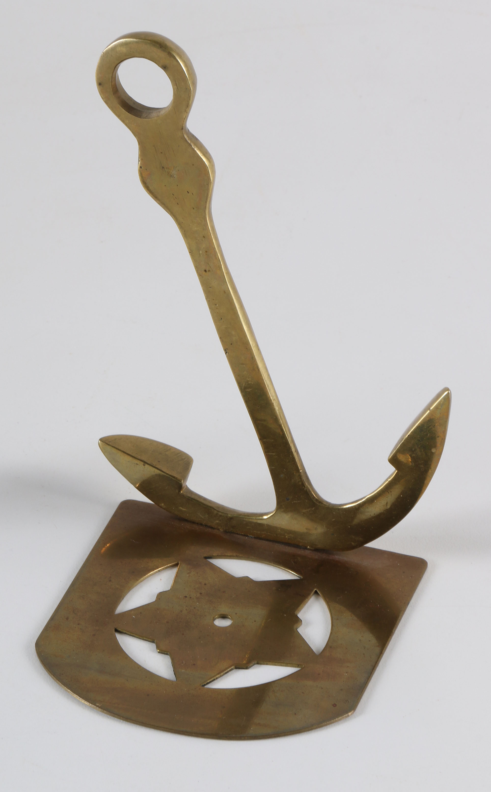 Brass Anchor Bookends EBTH