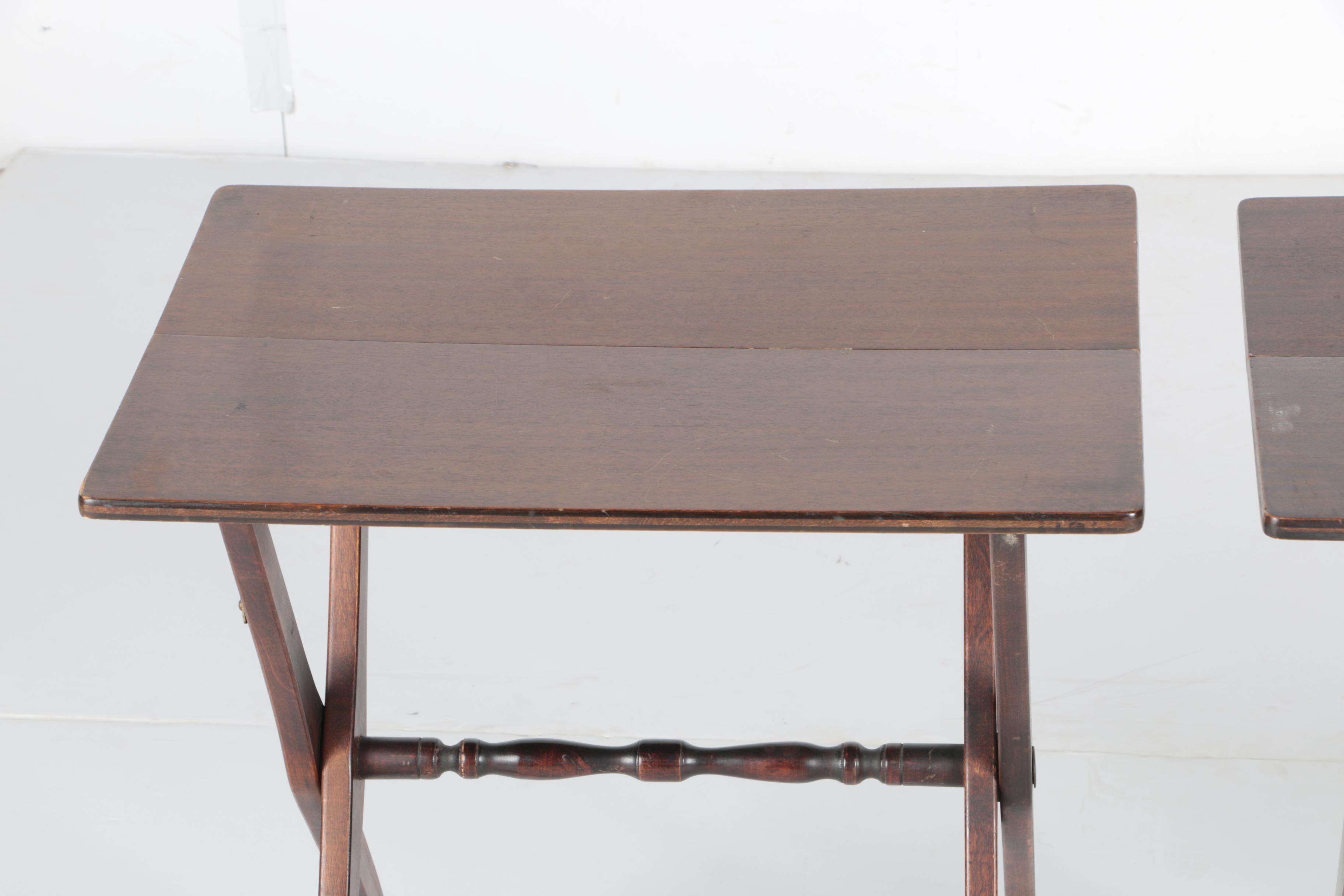 Vintage Collapsible TV Tray Tables by R.R.Scheibe EBTH