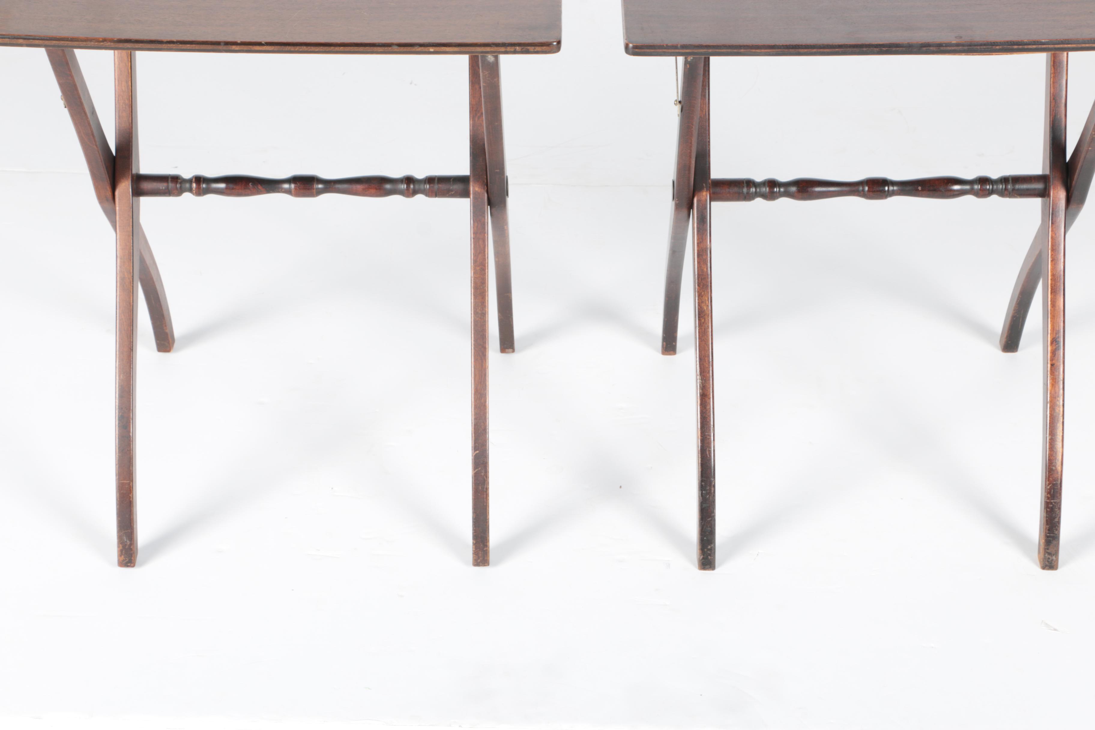 Vintage Collapsible TV Tray Tables by R.R.Scheibe EBTH