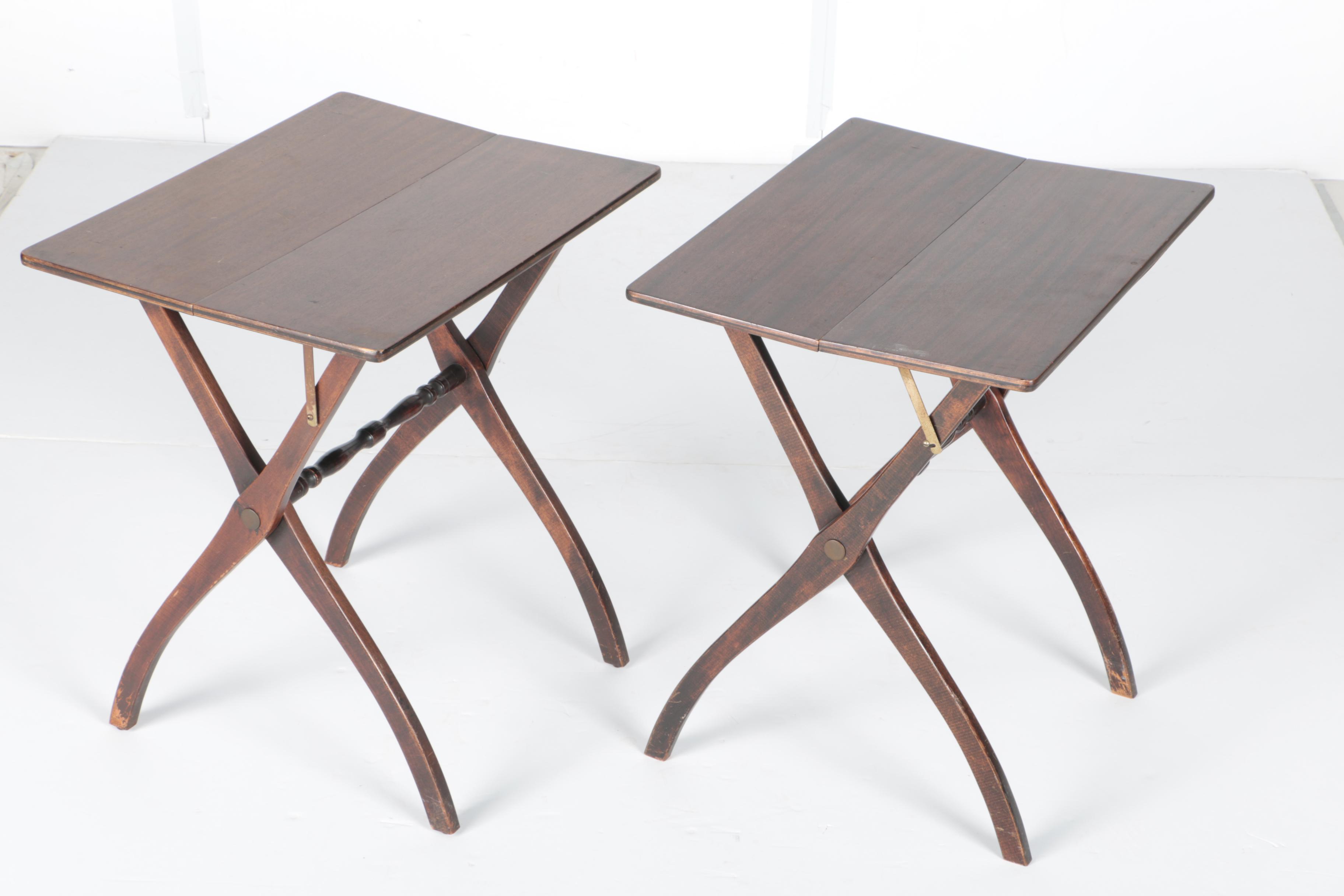 Vintage Collapsible TV Tray Tables by R.R.Scheibe EBTH