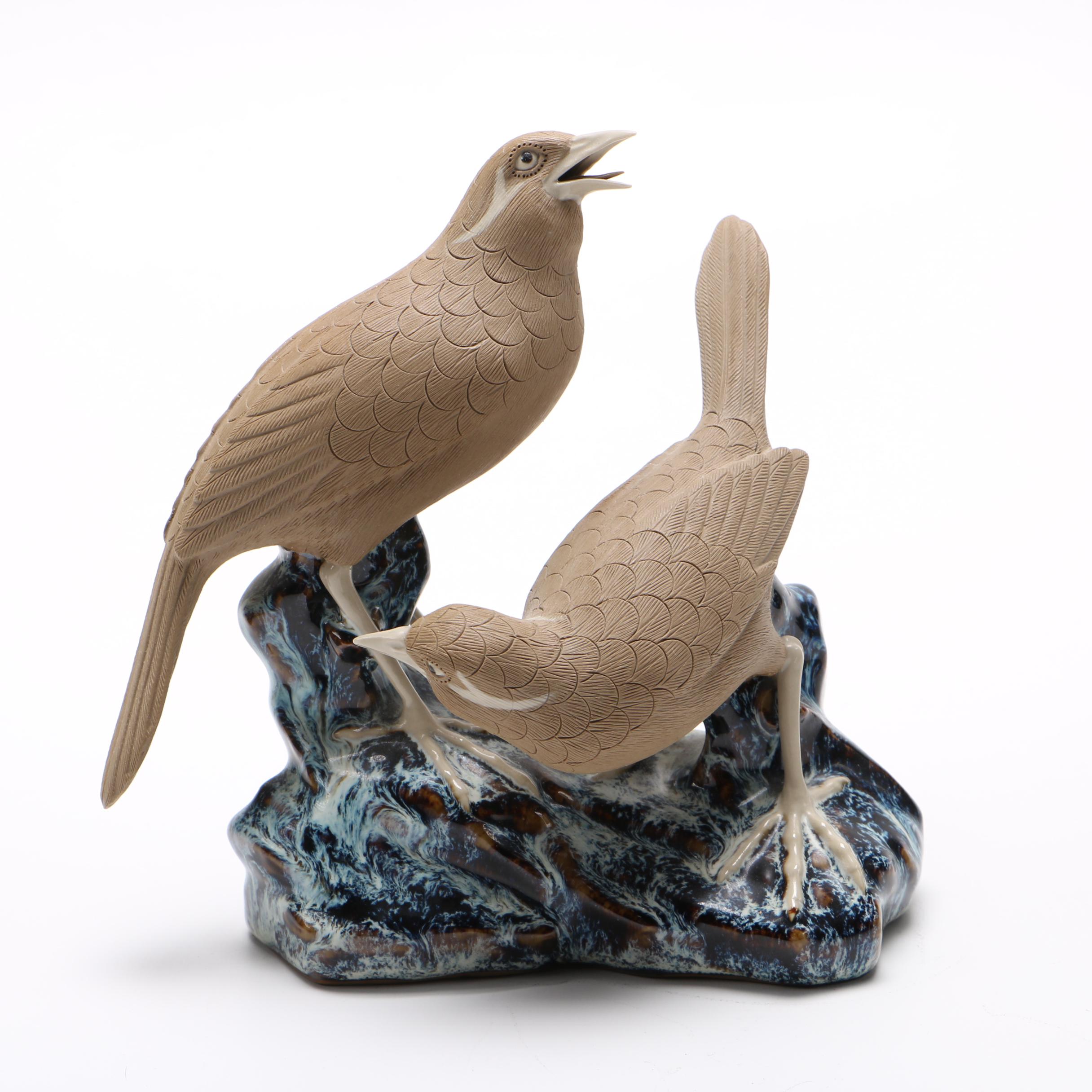 Ceramic Figurine of Two Birds | EBTH