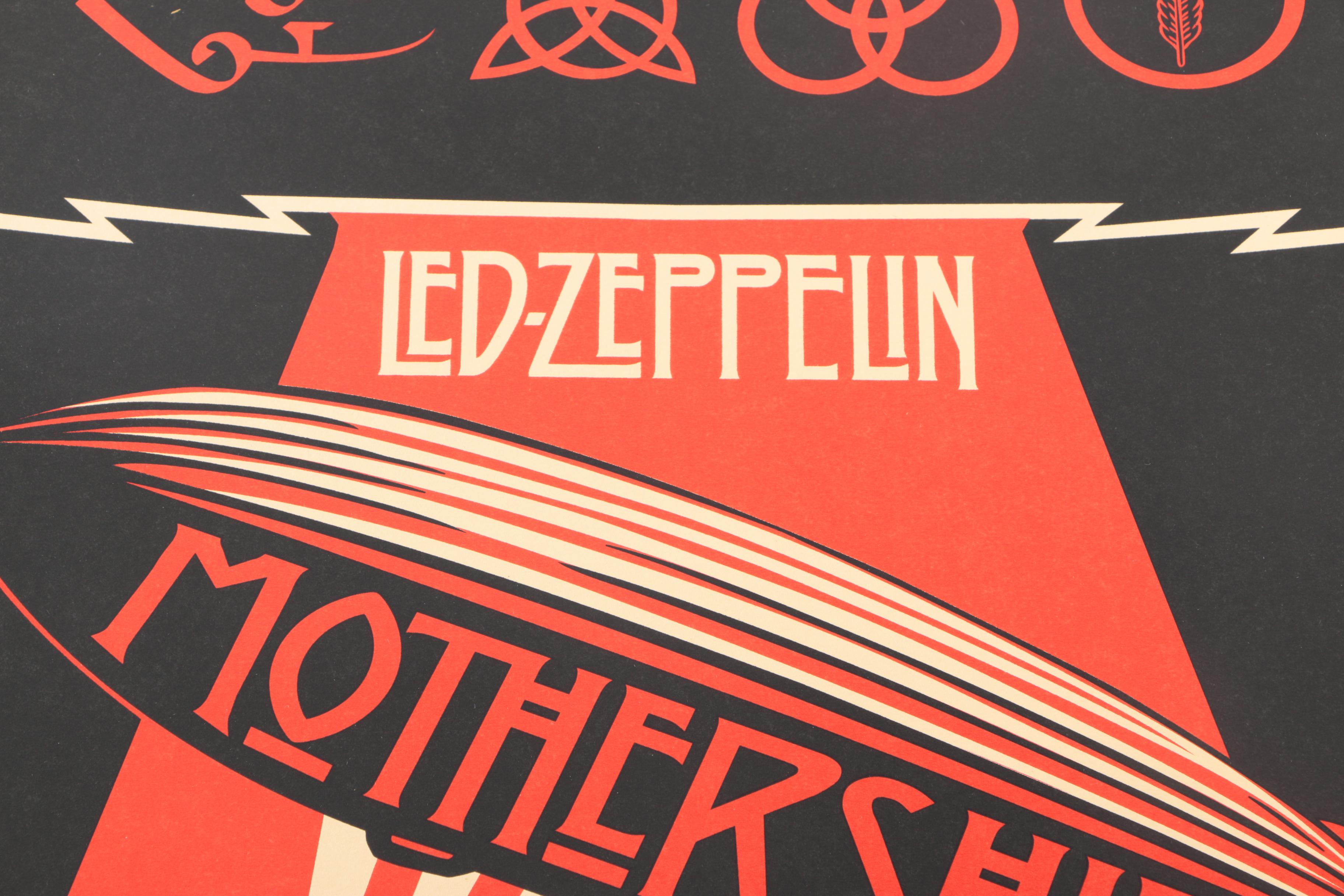 Limited Edition Lithograph "Led Zeppelin Mothership" EBTH