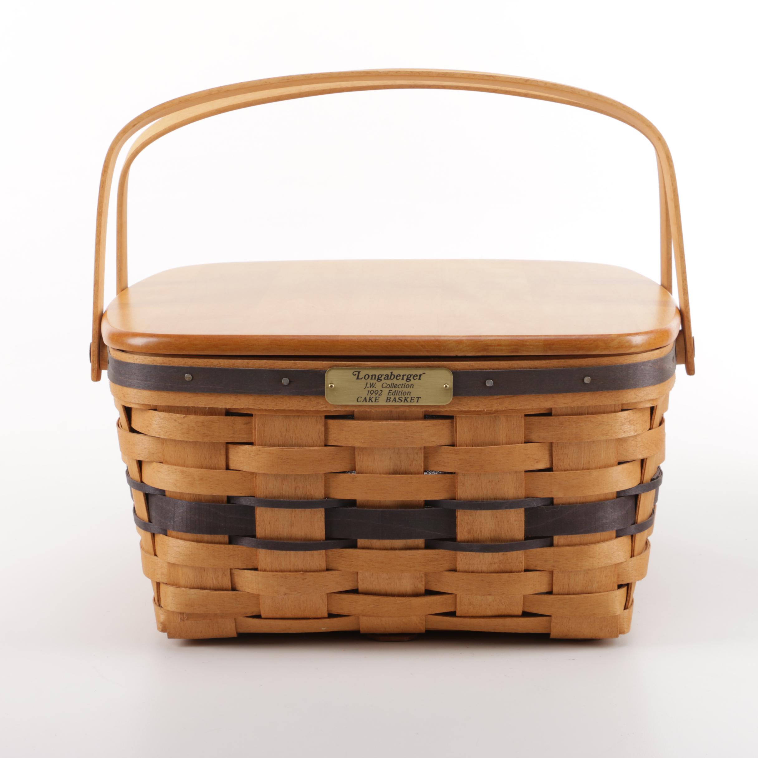 Longaberger J.W. Collection 1992 Edition Cake Basket EBTH