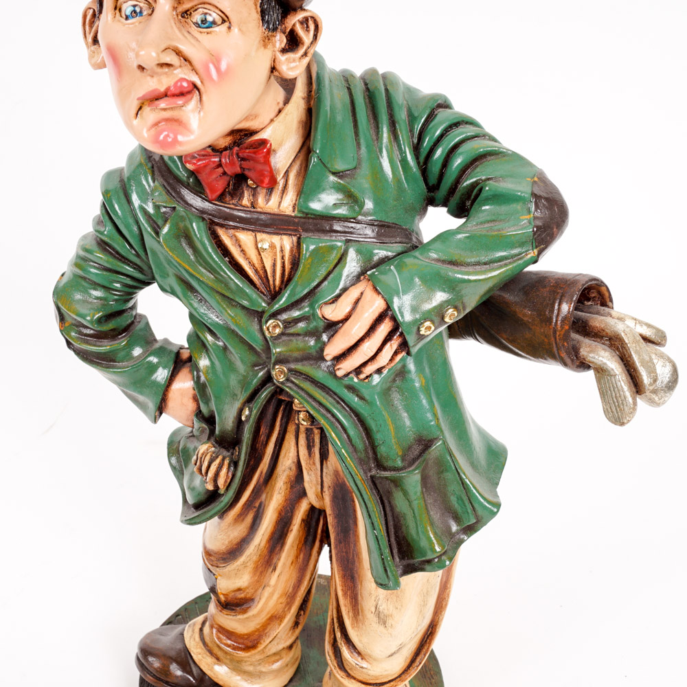 Peter Mook Painted Wooden Statues of Athletes EBTH