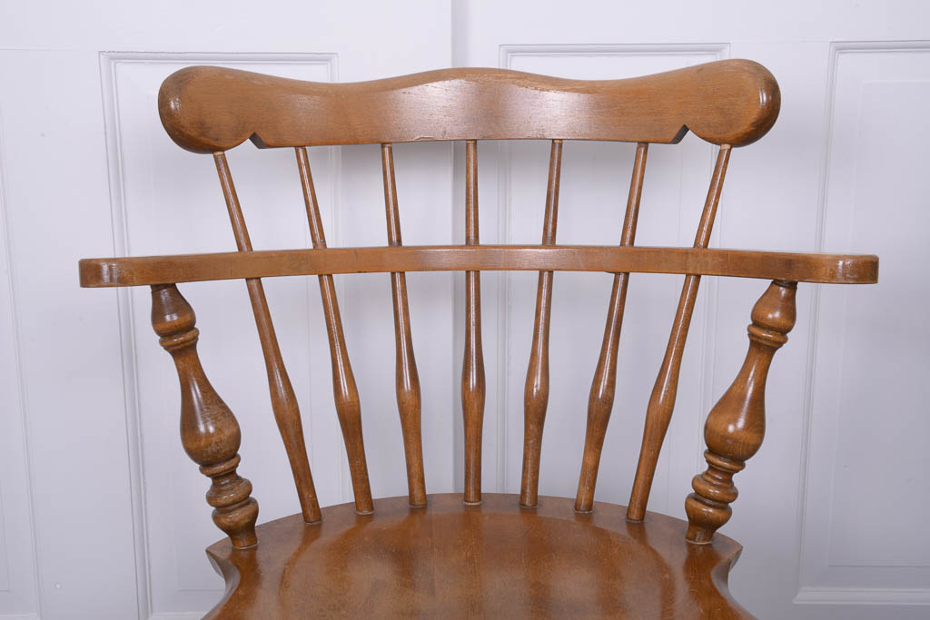 CAL Shops Maple Desk With Ethan Allen Captain Chair EBTH