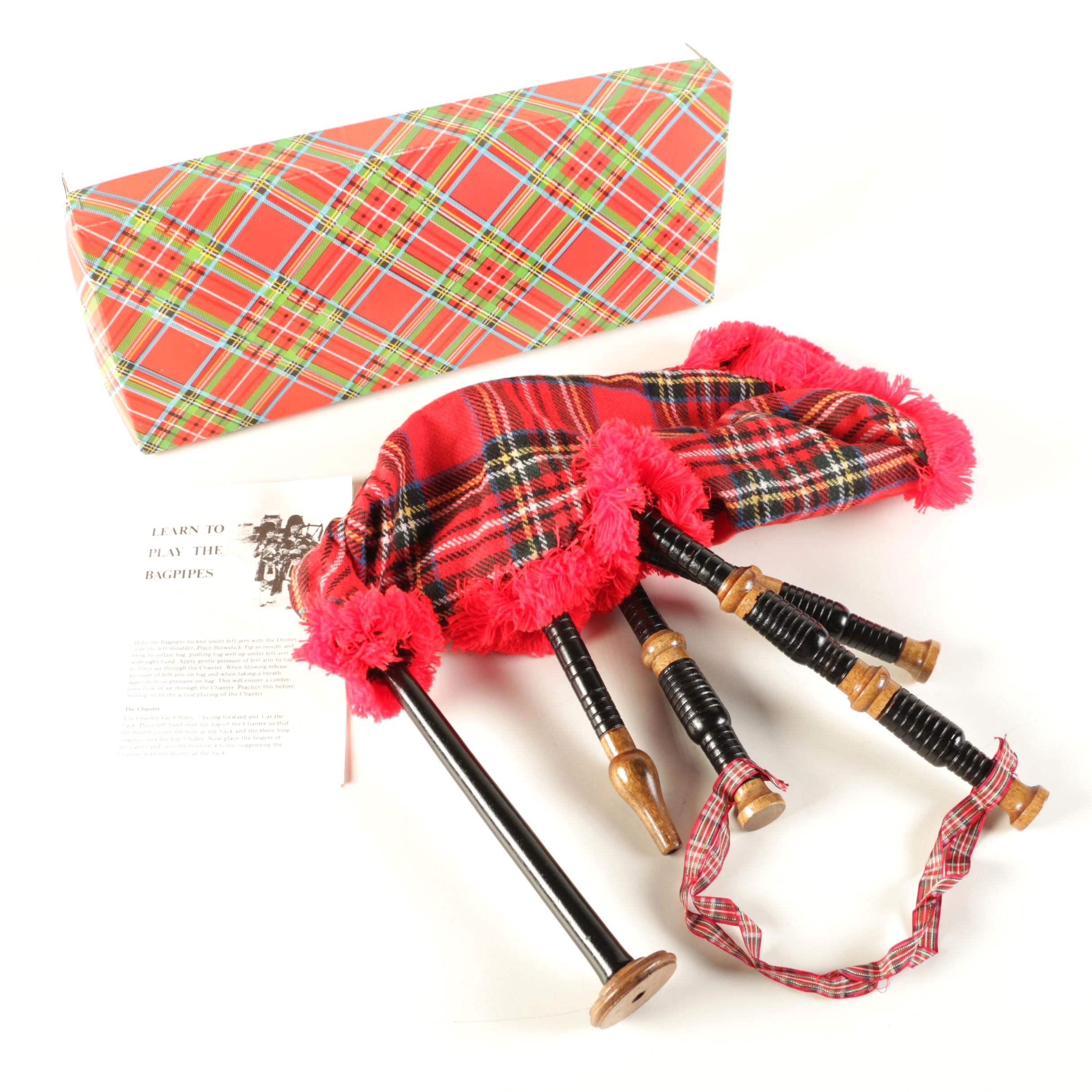 Tartan Children's Bagpipes EBTH