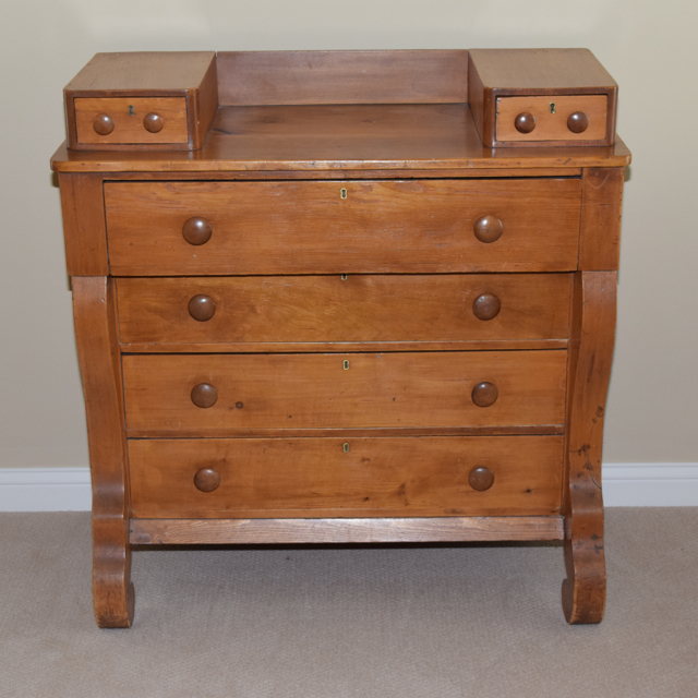 Antique Empire Style Pine Dresser Ebth