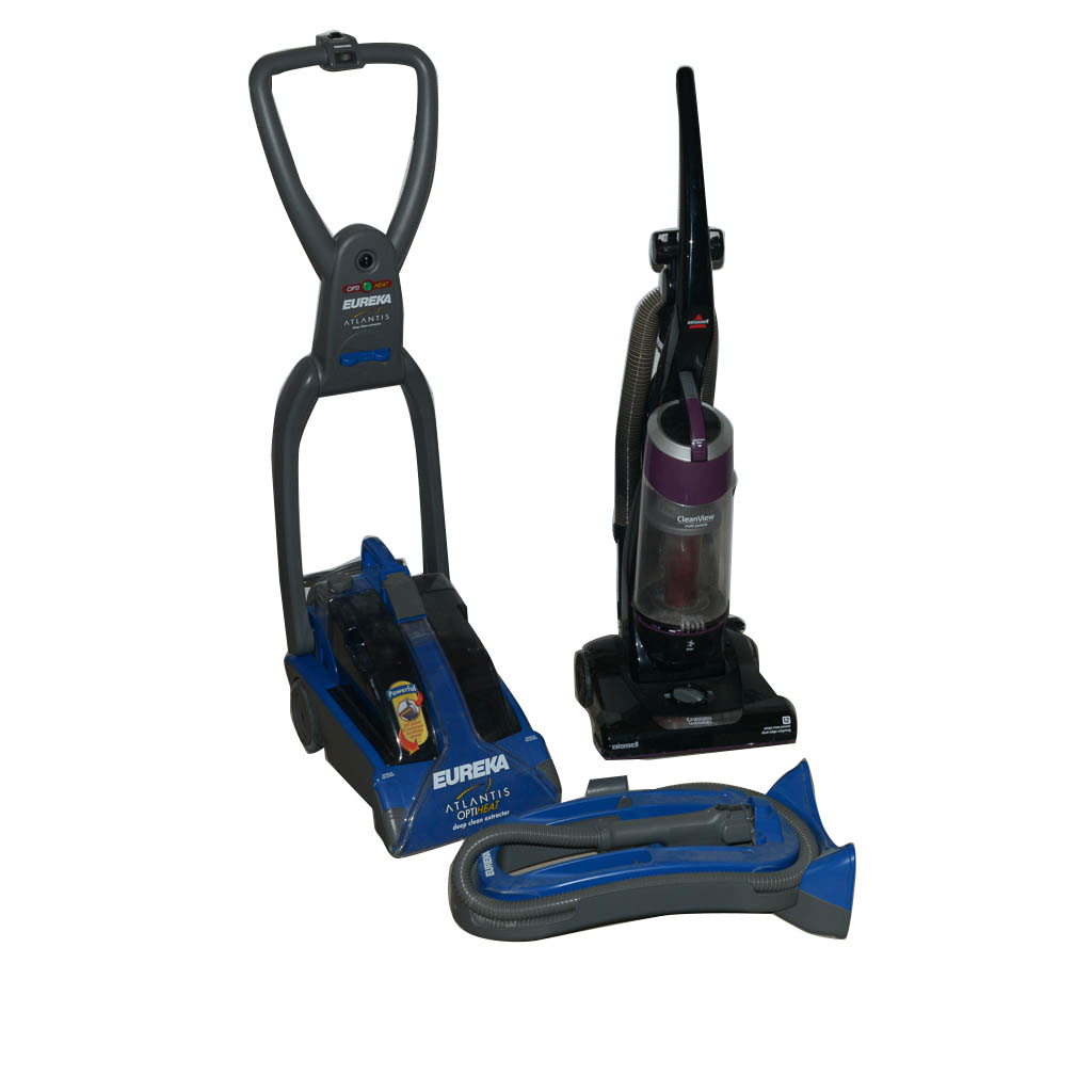 Eureka Atlantis OptiHeat Deep Clean Extractor and Bissell Cleanview