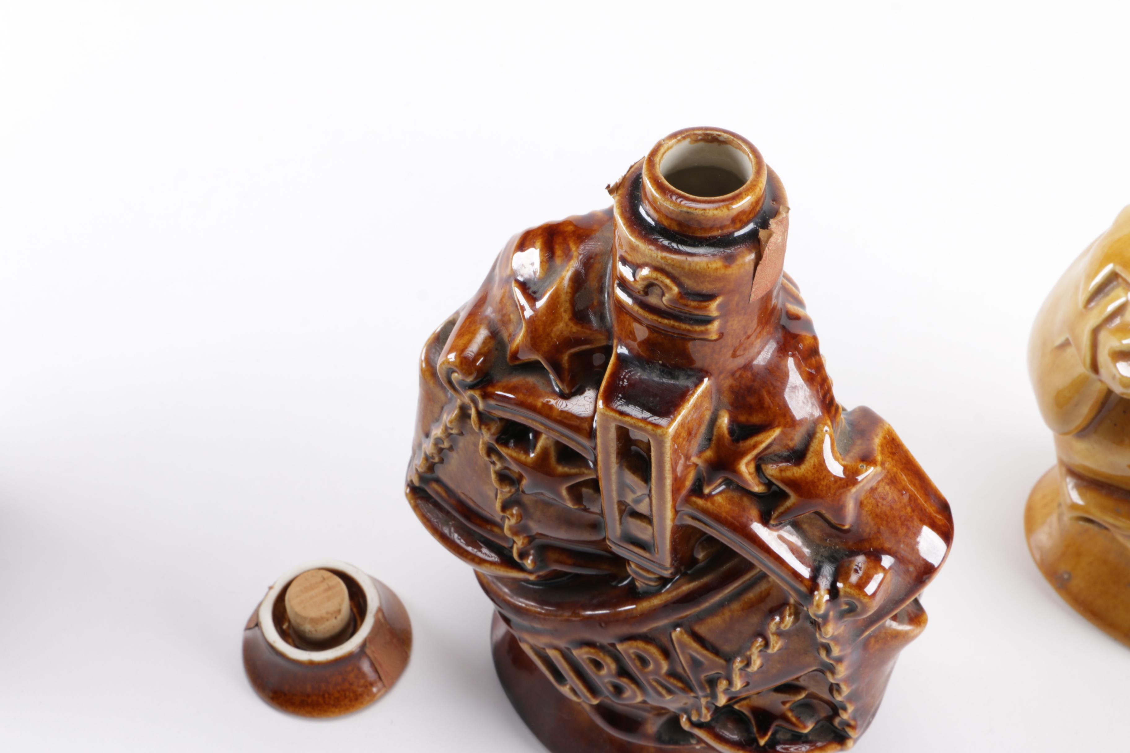 1970 "Rare Antique Zodiac Series" Ceramic Kentucky Bourbon Decanters EBTH