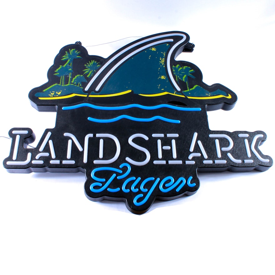 Electric \ "Landshark Lager \" Neon Signer | Ébronçage