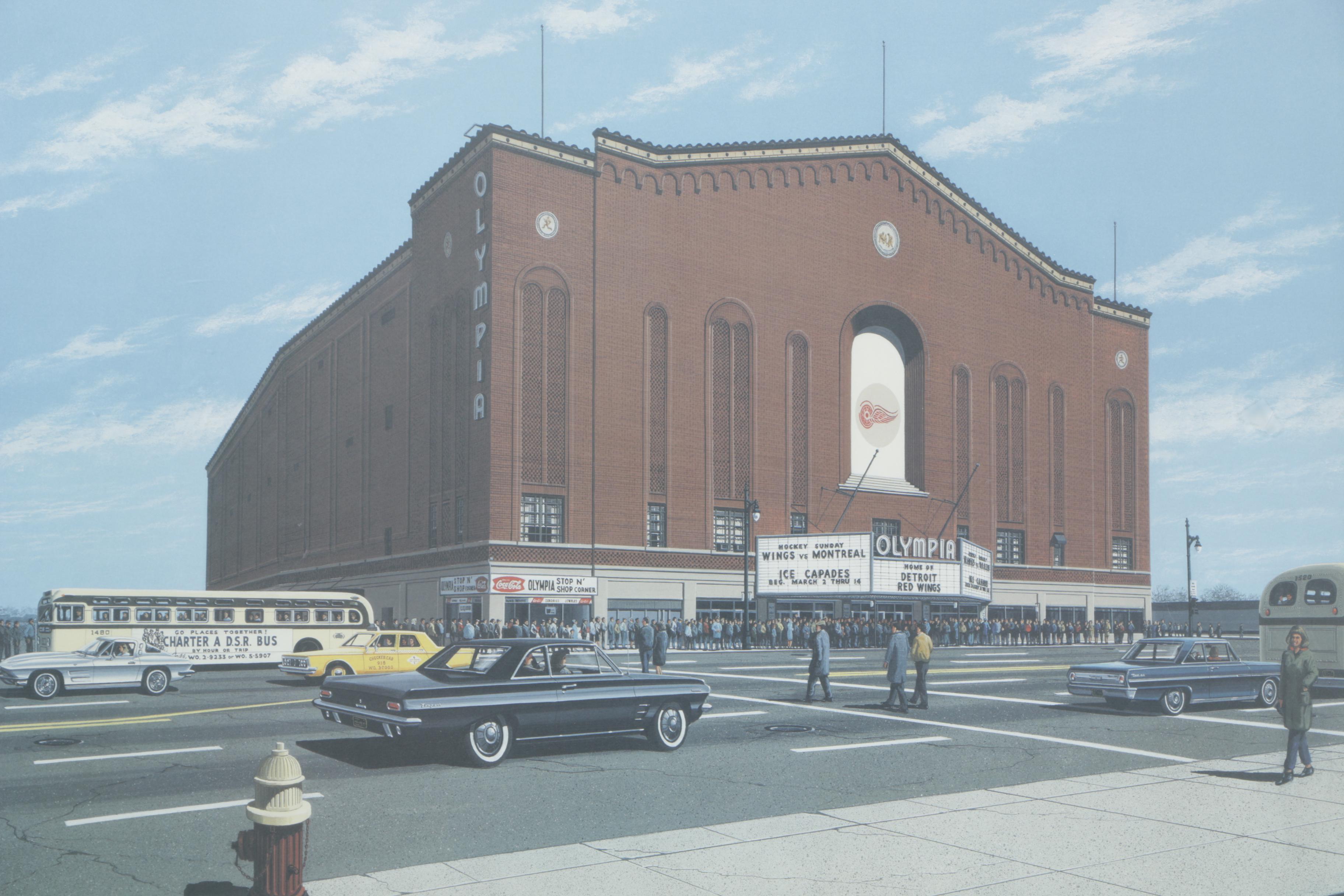 William Moss Limited Edition Lithographs of Detroit Stadiums EBTH