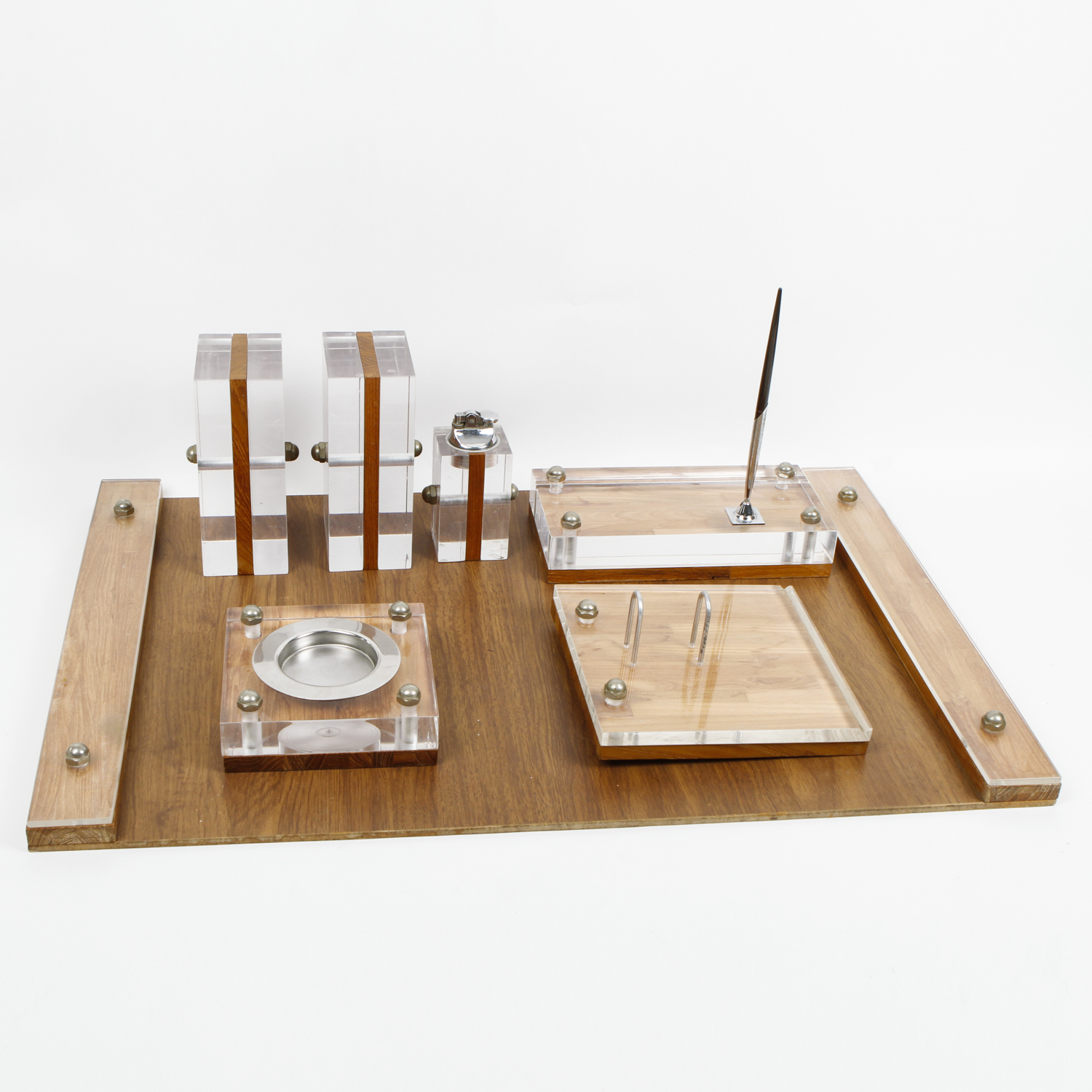 Vintage Astrolite Lucite Desk Accessories Ebth