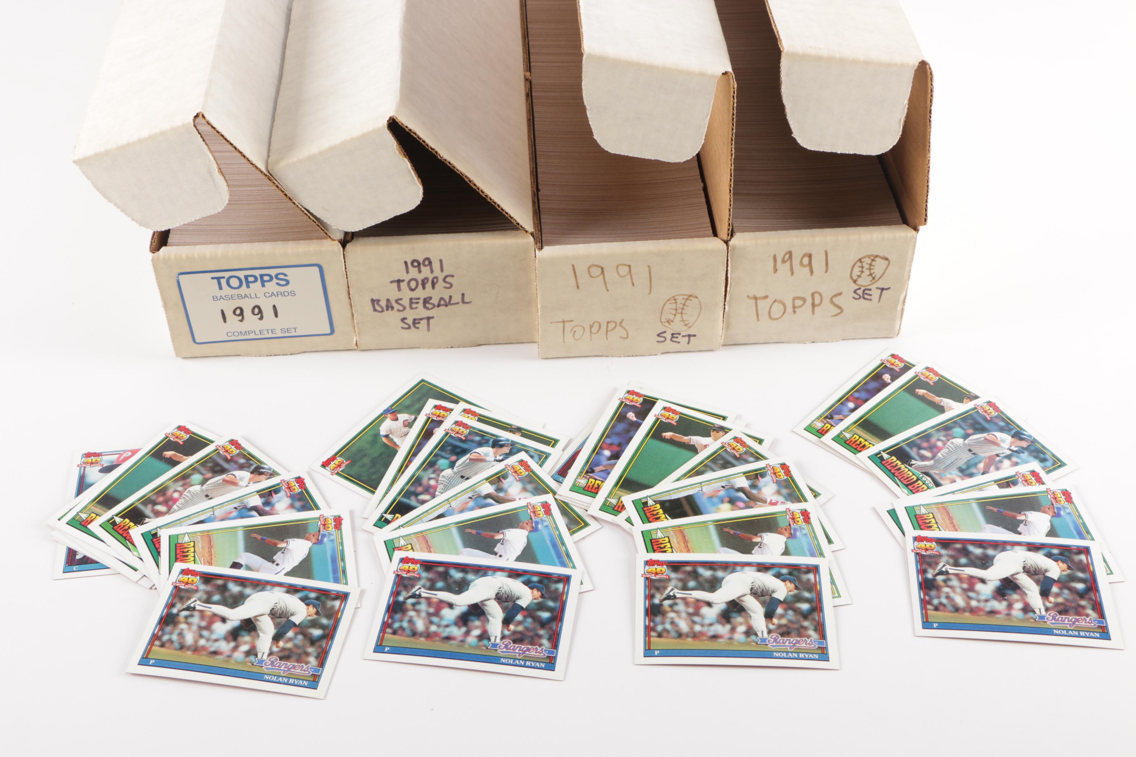 1991 Topps Baseball Card Complete Sets | EBTH